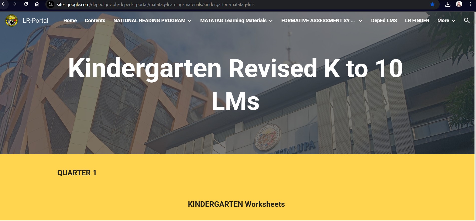 Teacher - FYI: You can browse the NCR or ALL REGIONS KINDERGARTEN LR ...
