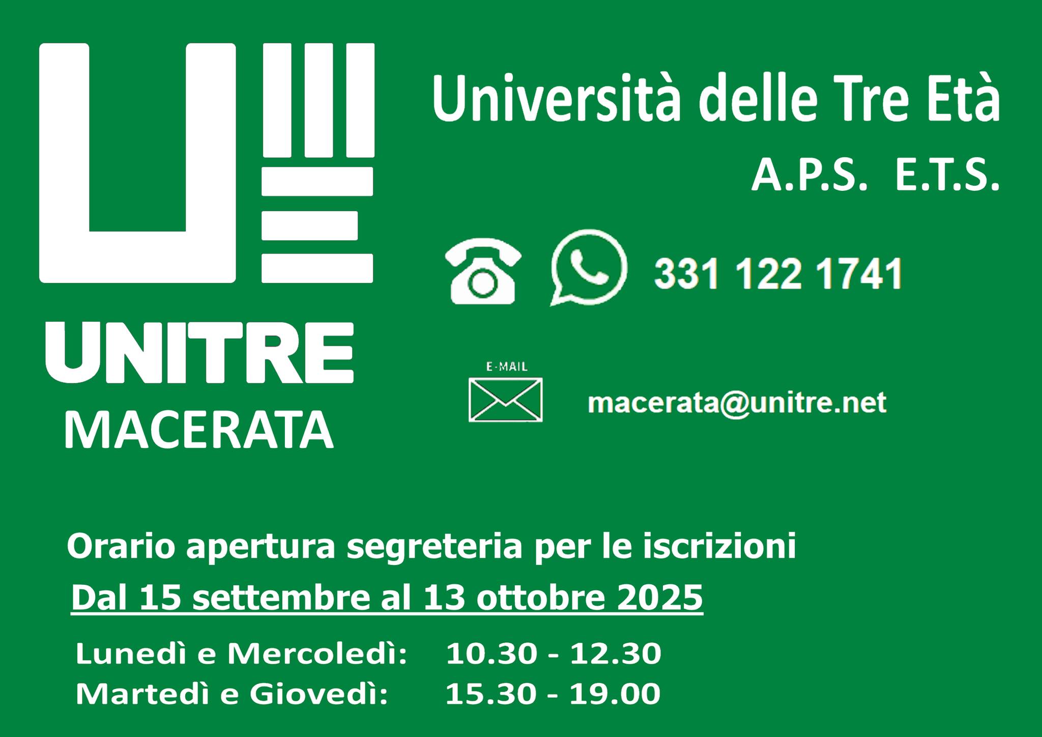 Unitre Macerata - Università delle tre età | Macerata