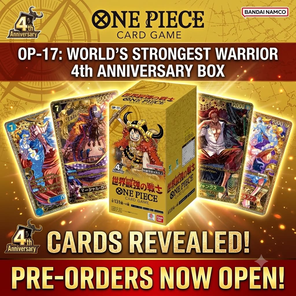 🚨 OP-17 4th Anniversary Cards Revealed! 🚨
