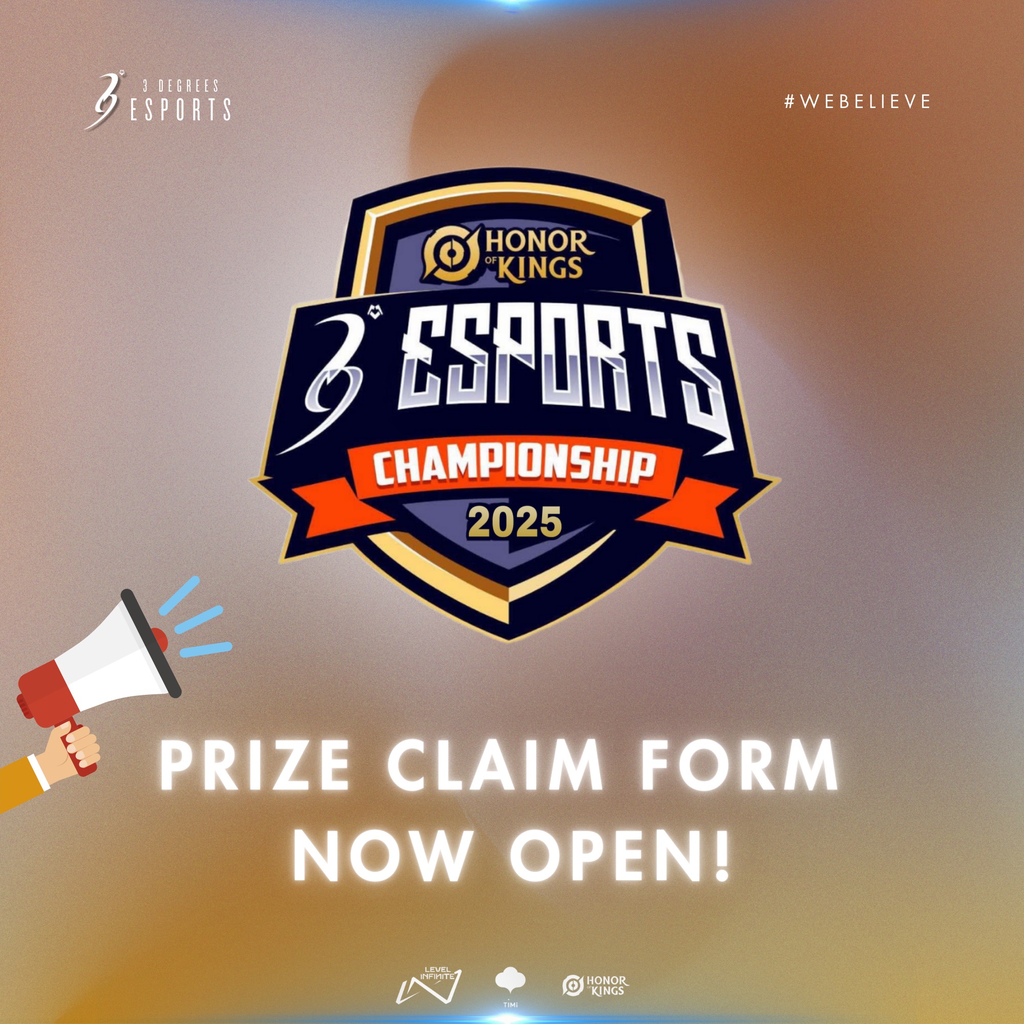 📢 Prize Information Submission for... - 3 Degrees Esports | Facebook
