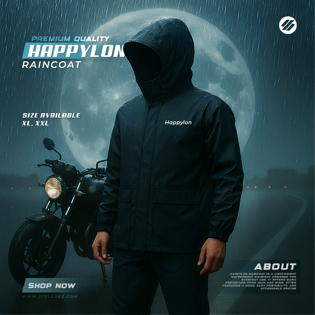 StyleOnz - 🌧️ Ride Bold. Stay Dry. Introducing the Hapylon Premium ...