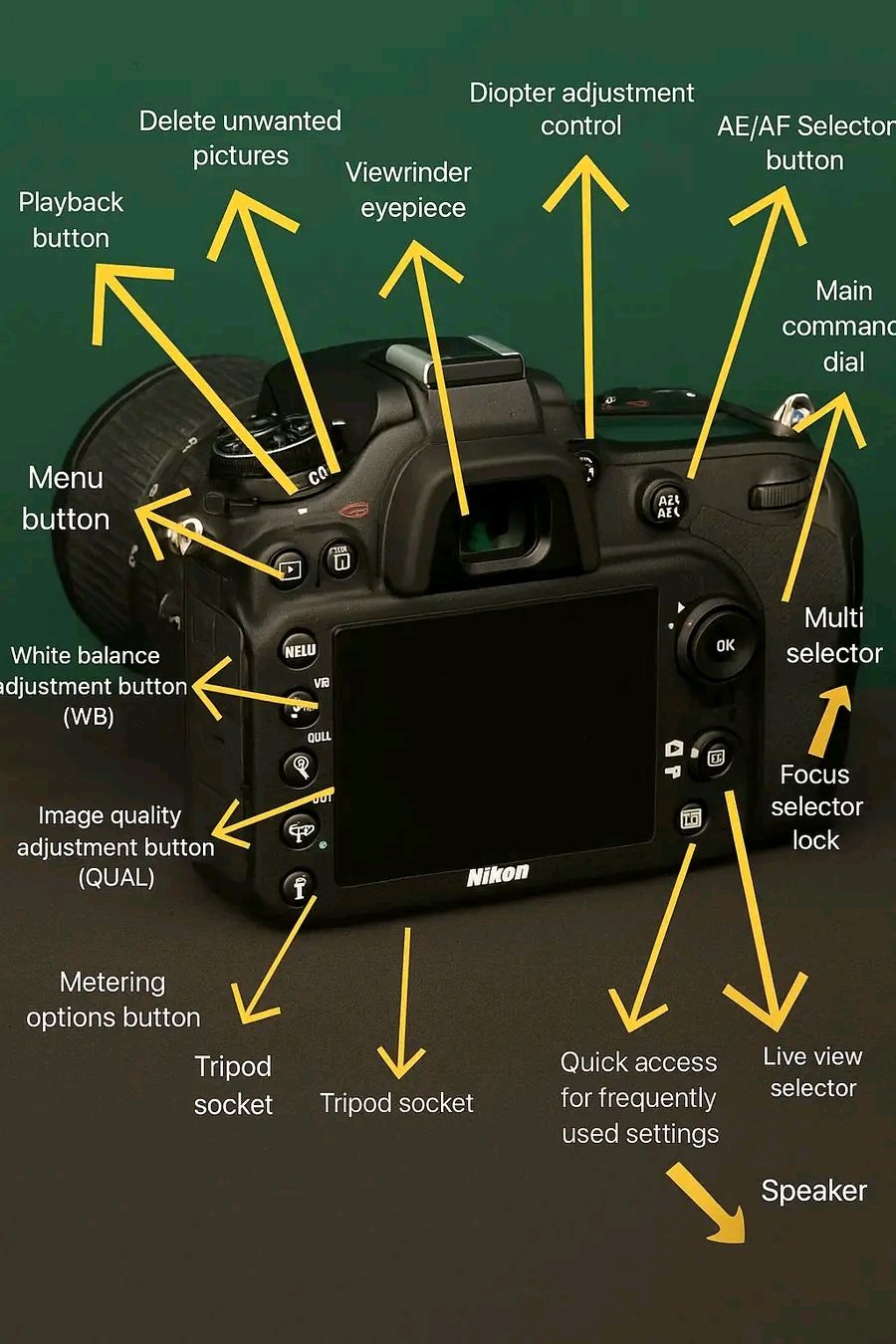 Electrical Engineering Learning | Diagram of DSLR Camera Buttons and ...