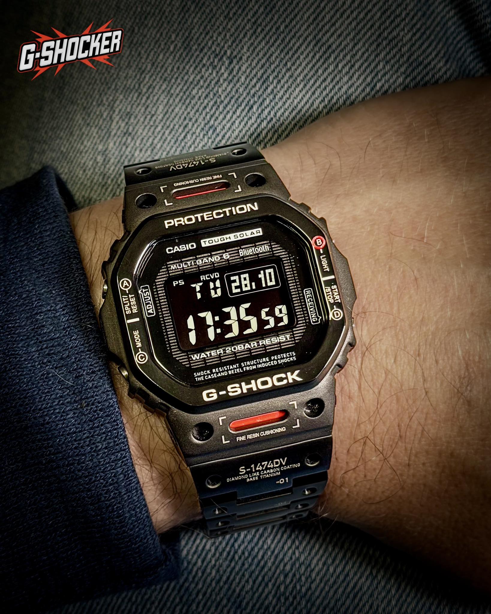 The ULTIMATE G-Shock Square mod? This is a GW-B5600 with an 