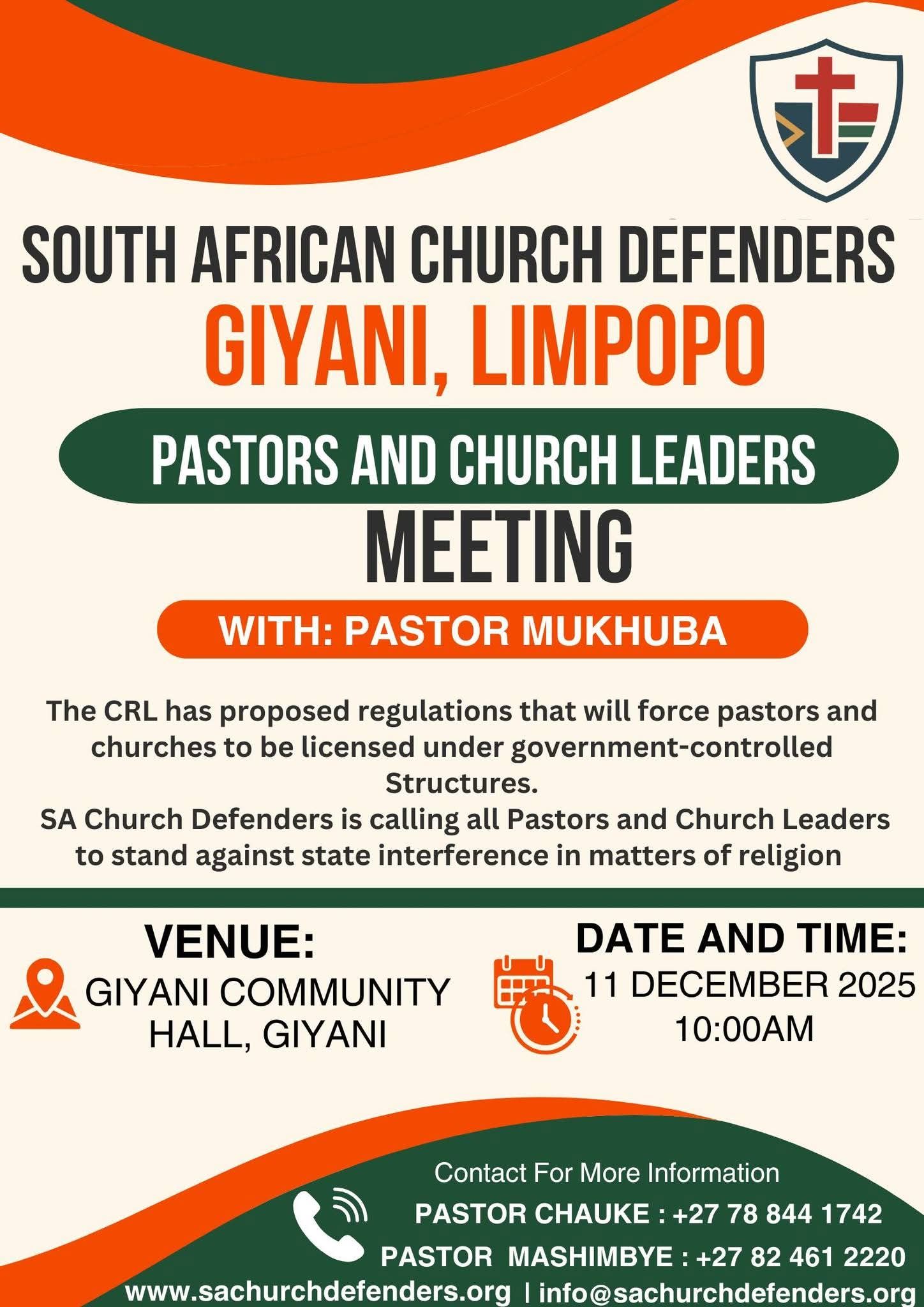 South African Church... - South African Church Defenders