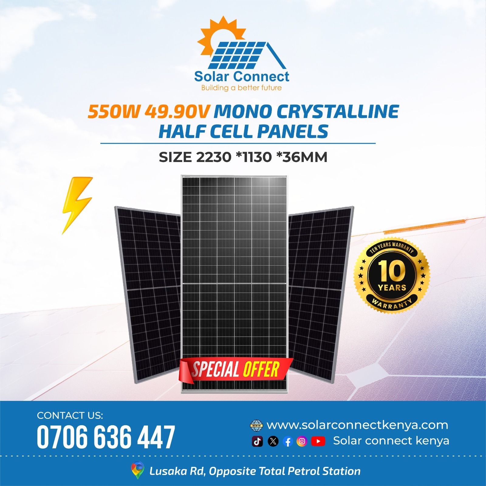 Solar Connect - Discover our 550W Monocrystalline solar panels ...