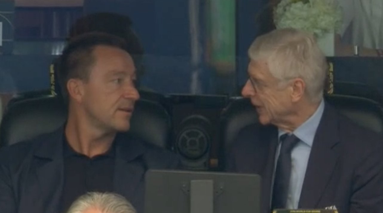Arsène Wenger and John Terry spotted together at England vs 