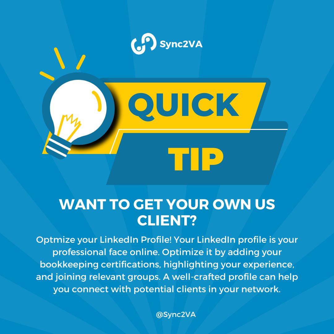 Sync2VA - 💼💡 Your LinkedIn profile is your digital... | Facebook