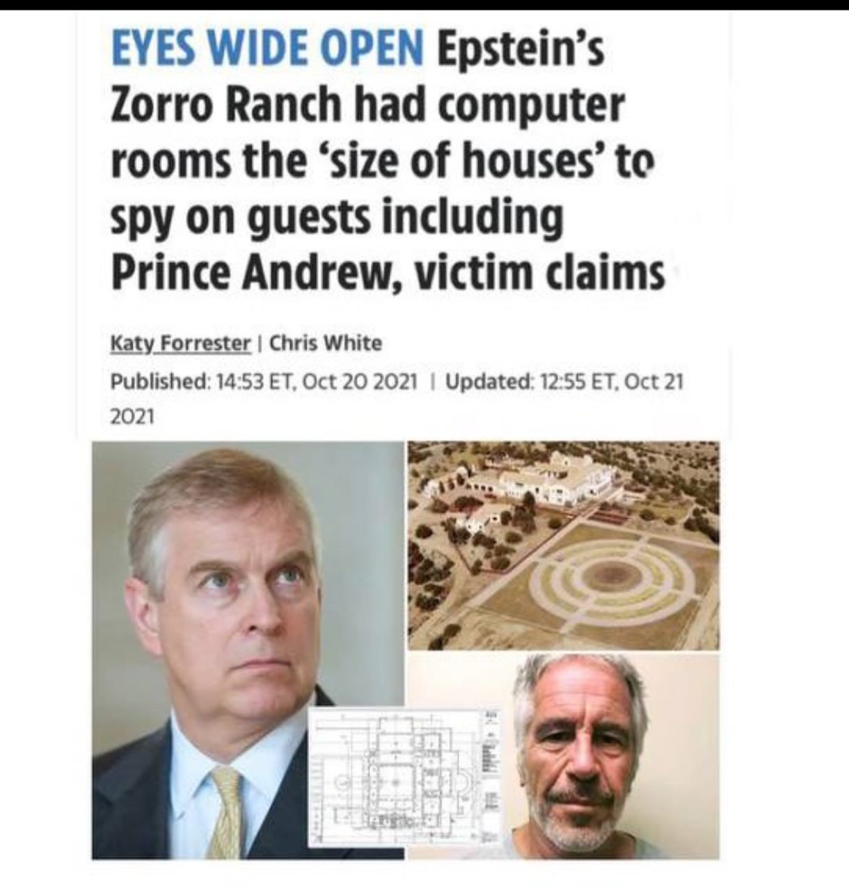 Mike - NEWS ALERT: A Jeffery Epstein former employee Maria Farmer ...