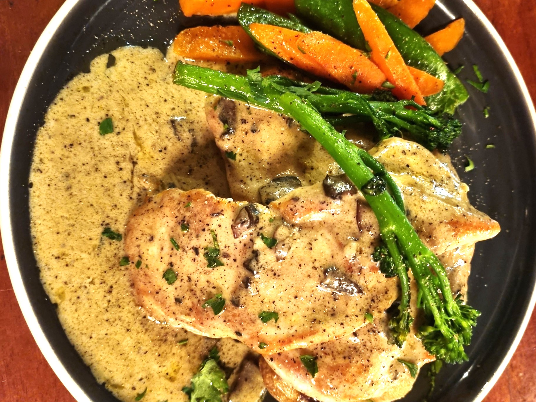 Rocco - Pollo Funghi Porcini Grilled Chicken sautéed in a wild mushroom ...