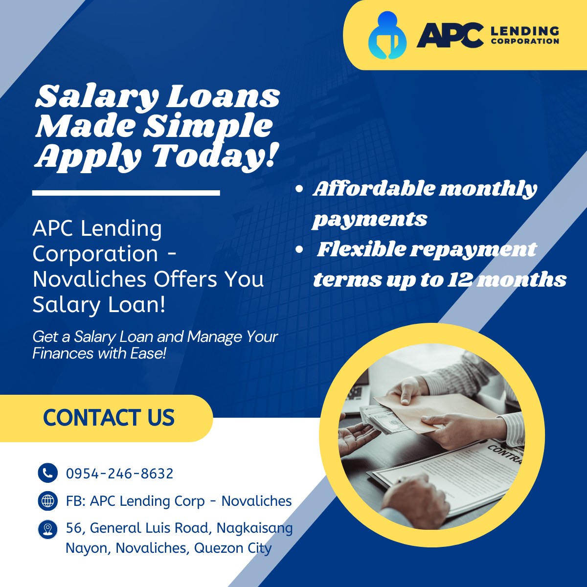 APC Lending Corp - Novaliches Branch | Quezon City