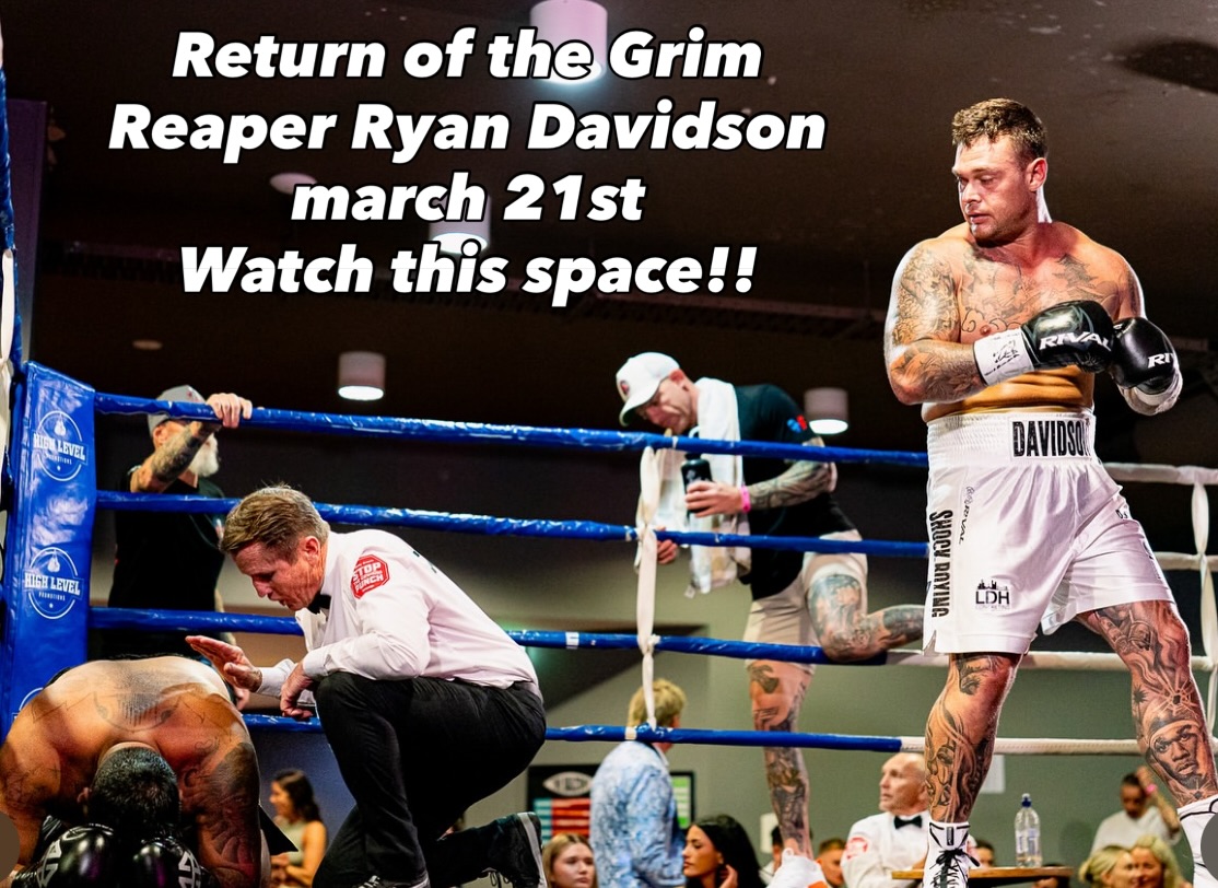 SHOCK - The Grim Reaper Ryan Davidson returns to the ring on March 21st ...