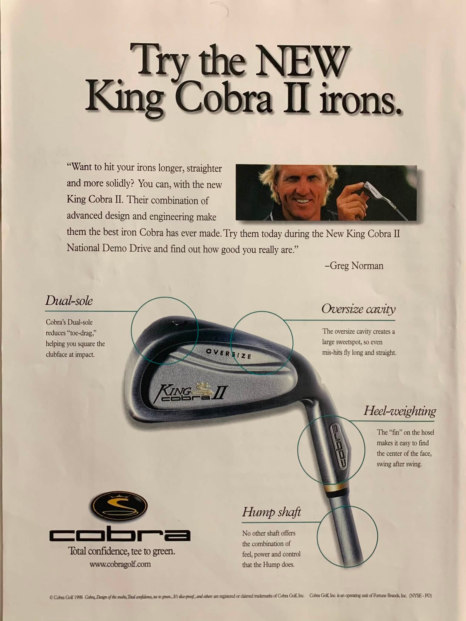 Forgotten retro star? The King Cobra II Oversize irons built on