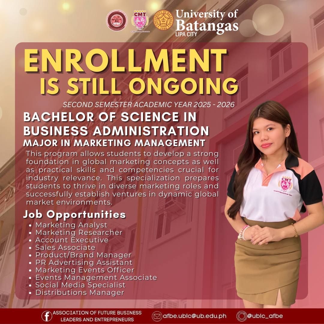 Association of Future Business Leaders and Entrepreneurs - UB Lipa City ...