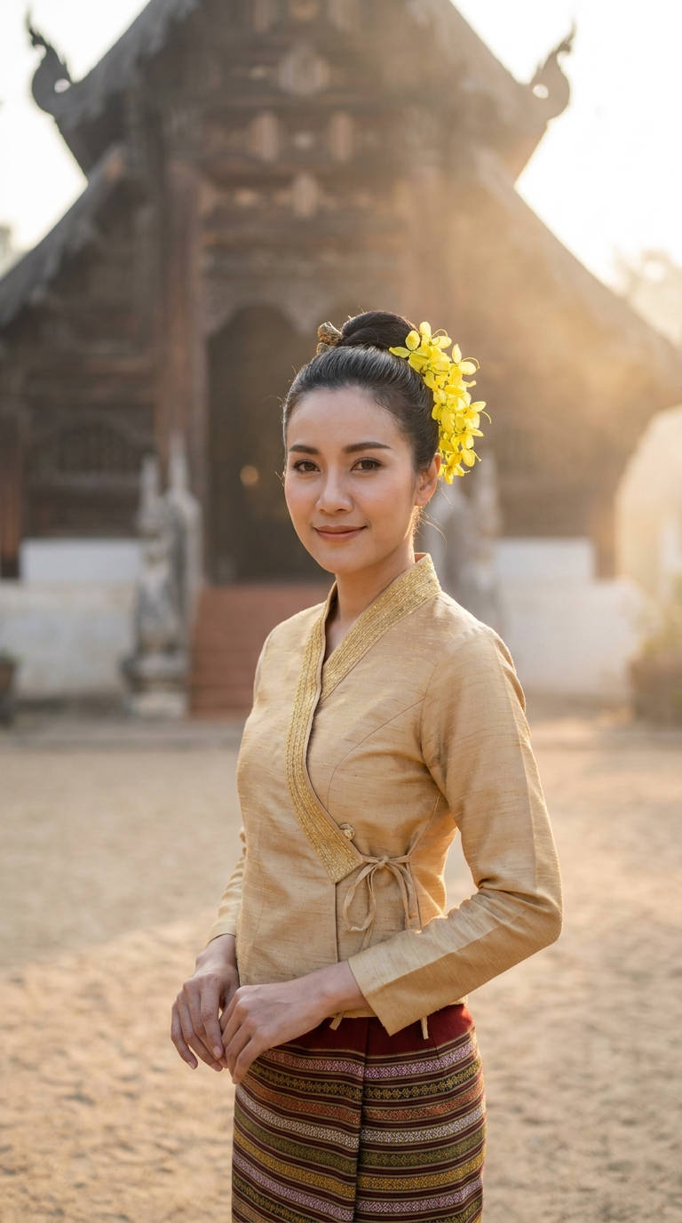 Prompt for Photorealistic Portrait of Woman in Traditional