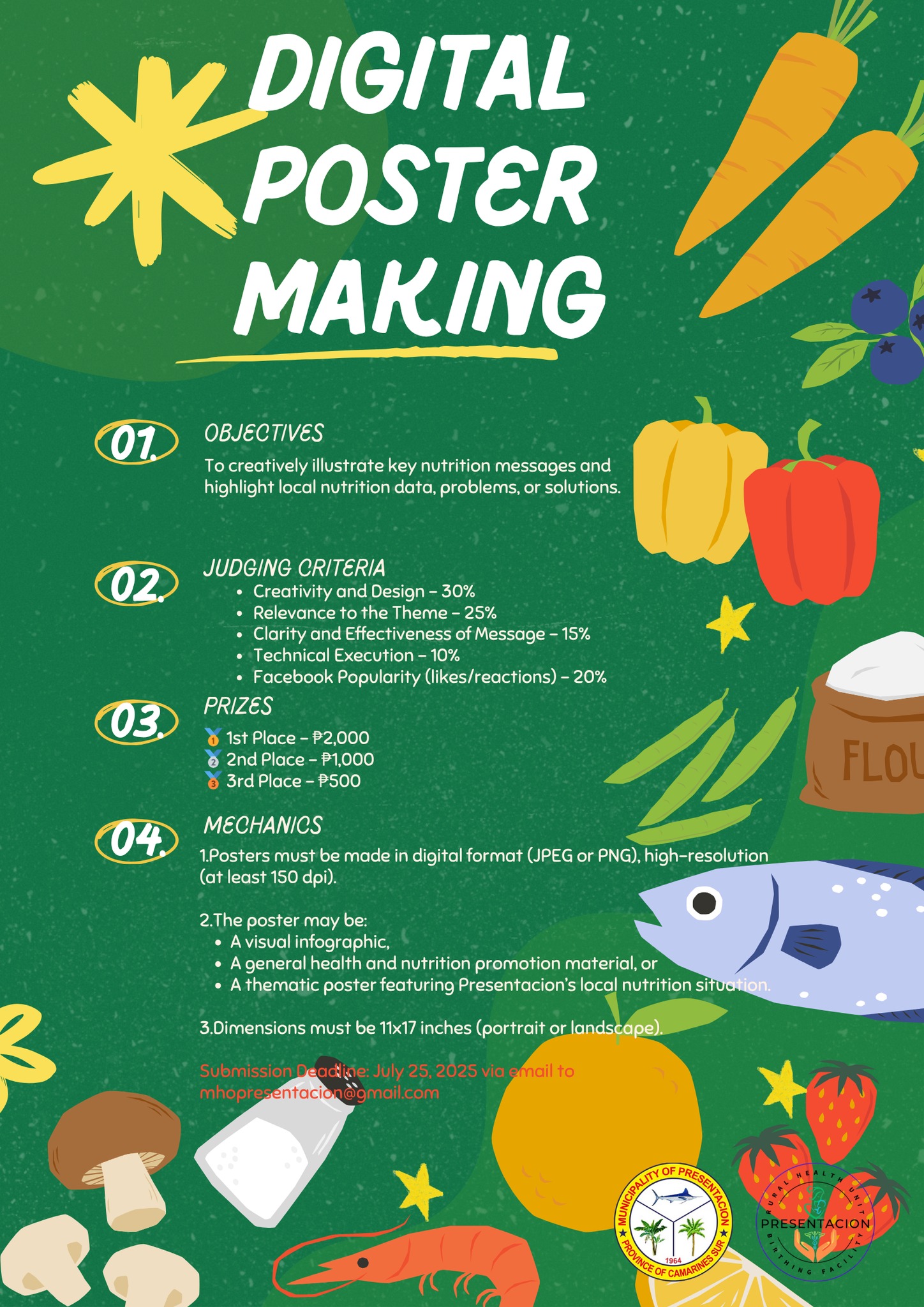 Presentacion - Digital Poster Making Contest! Theme: “Nutrisyon: Susi ...