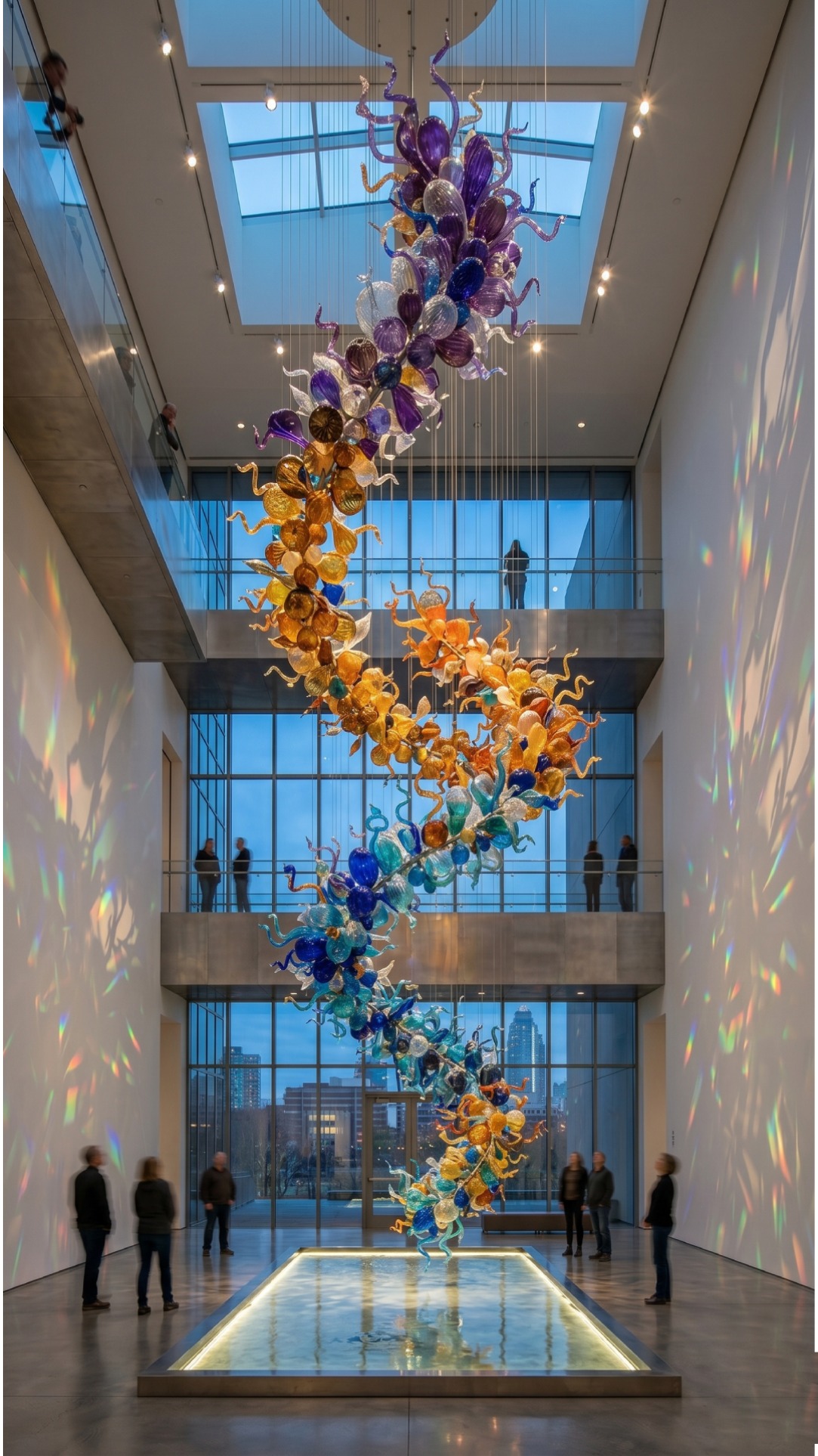 Blue Chandelier” (2006) at Missouri Botanical Garden in 2023