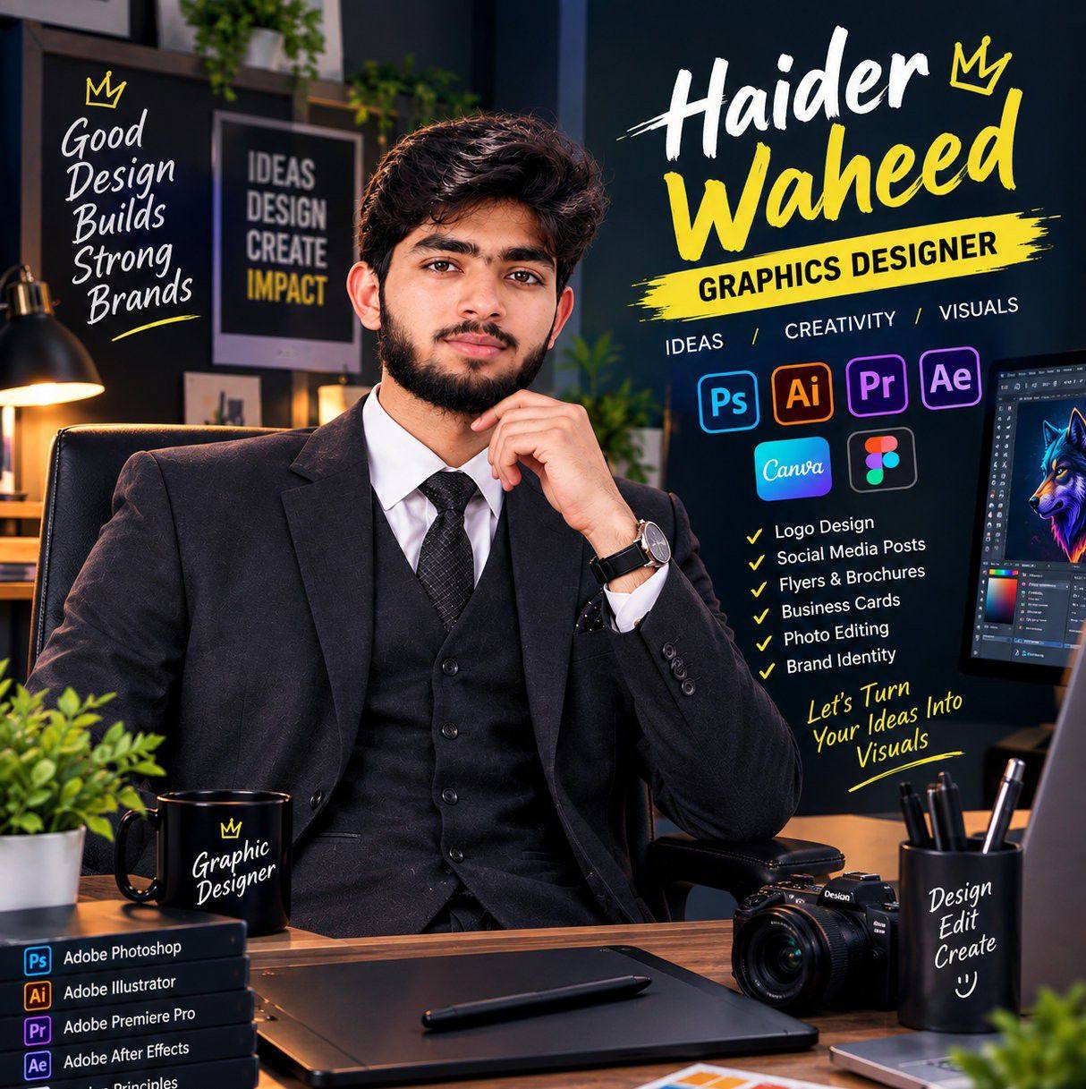 Vision Your Editing My Magic! Pr EDIT CREATE INSPIRE Haider Waheed ...
