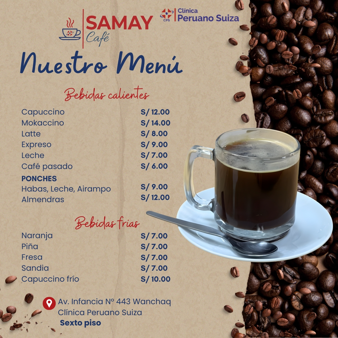 Clínica - ☕Tu pausa perfecta te espera en Samay Café. Desde un cremoso ...