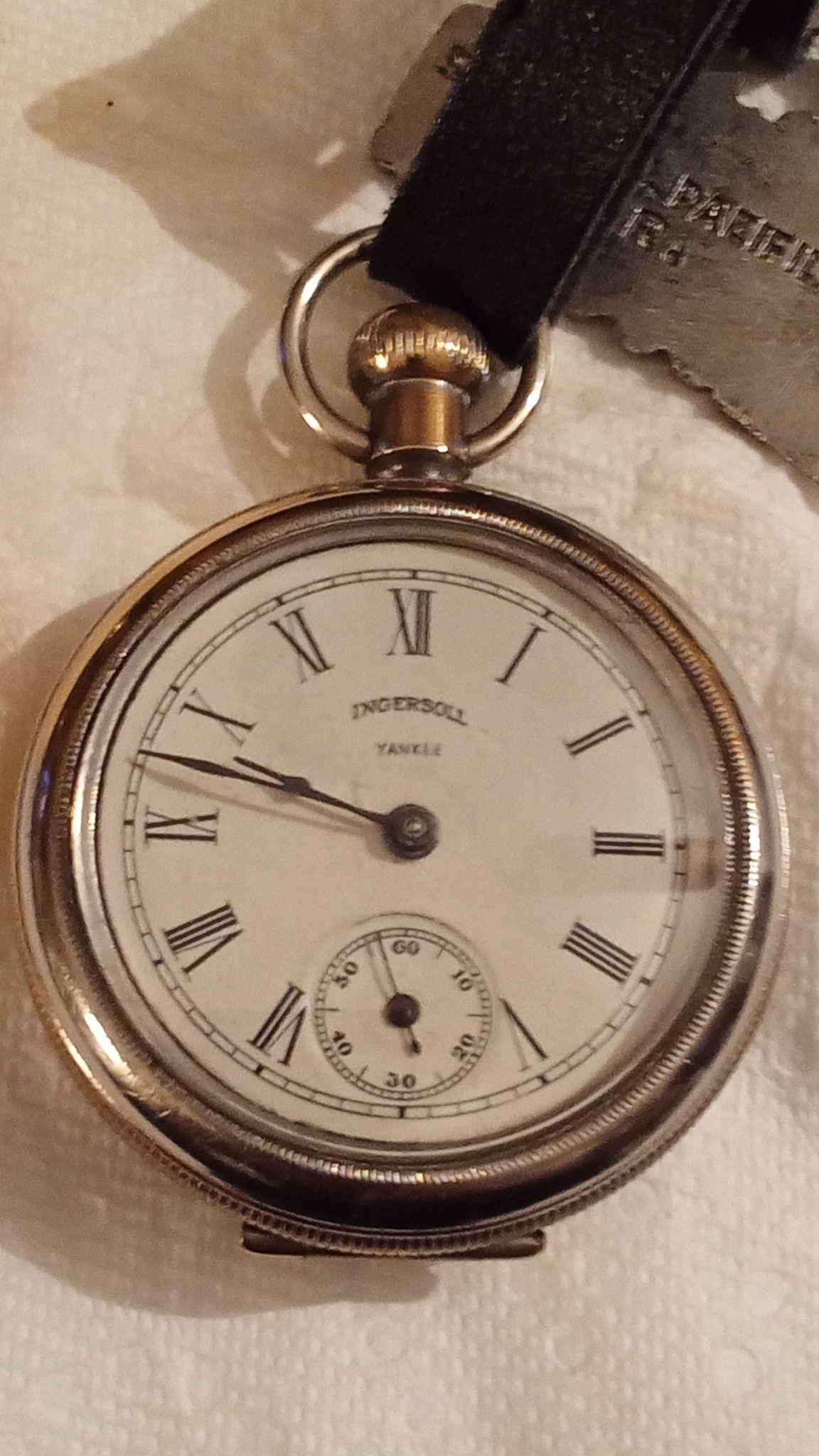 Vintage 1891 Ingersoll & Bros Yankee pocket watch still running