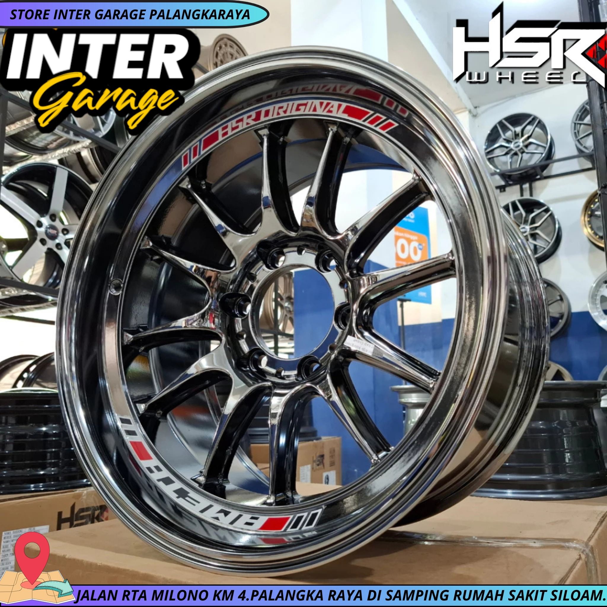 Yhudi Hsr Wheel - BLACK CHROME R18 PCD 6X139.7 CEK... | Facebook
