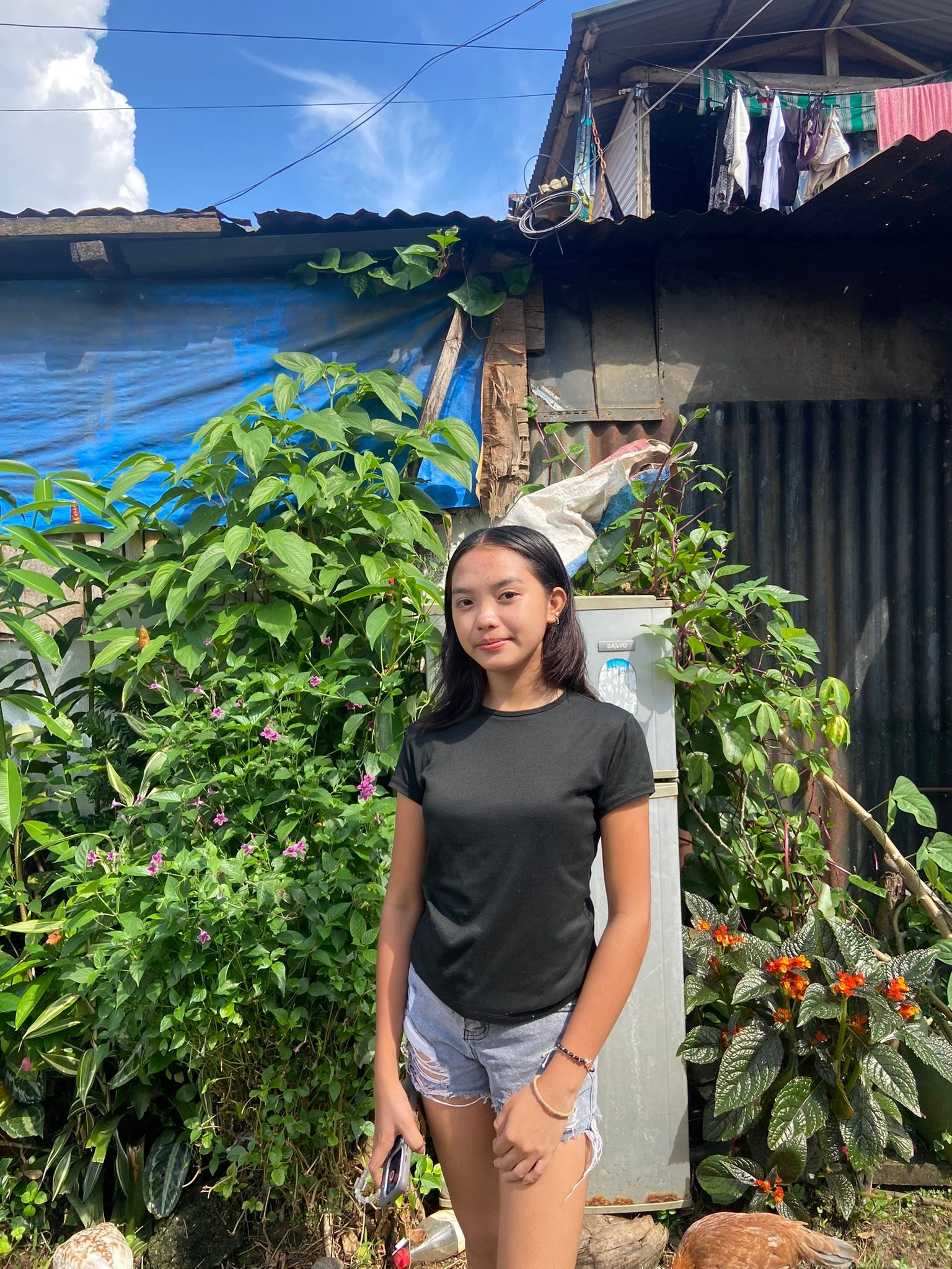 Rural - Simple days, pure smiles A Filipino girl enjoying the beauty of ...