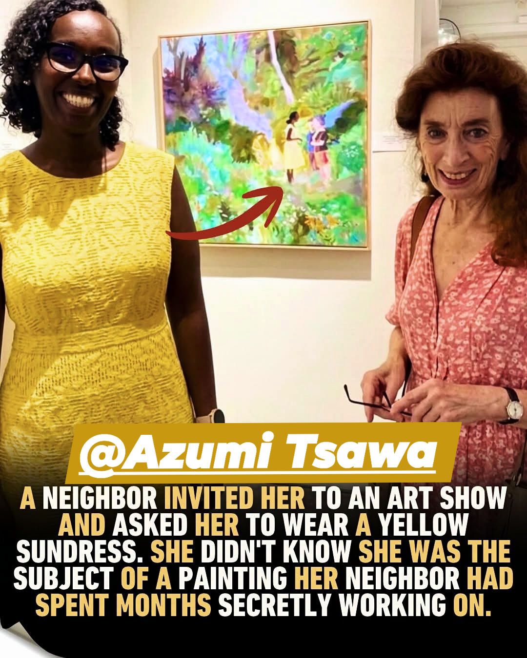 Woman Attends Neighbor's Art Show, Unknowingly Becomes The Subject