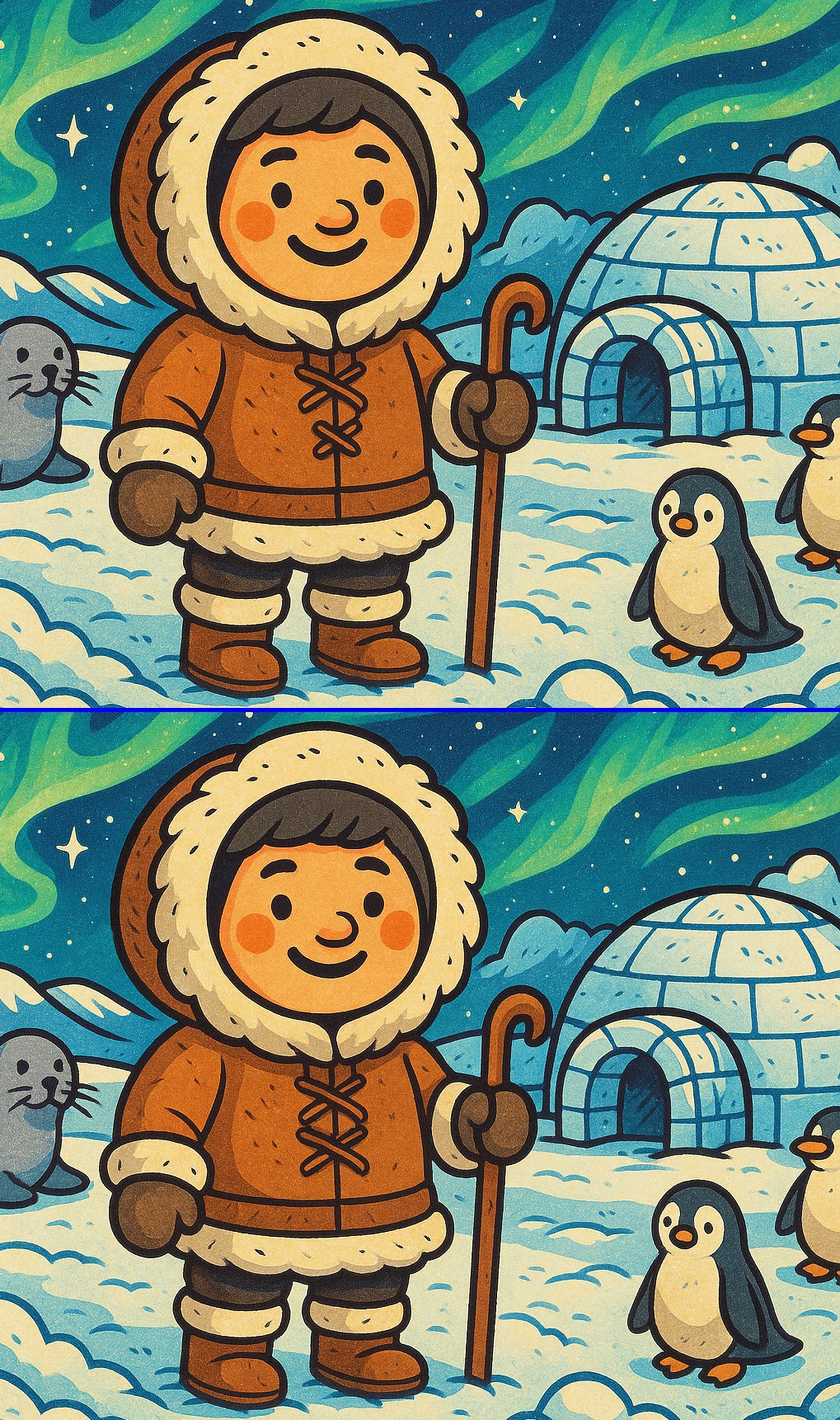 🔍 Can you spot 5 differences? 🐧... - Find the differences | Facebook