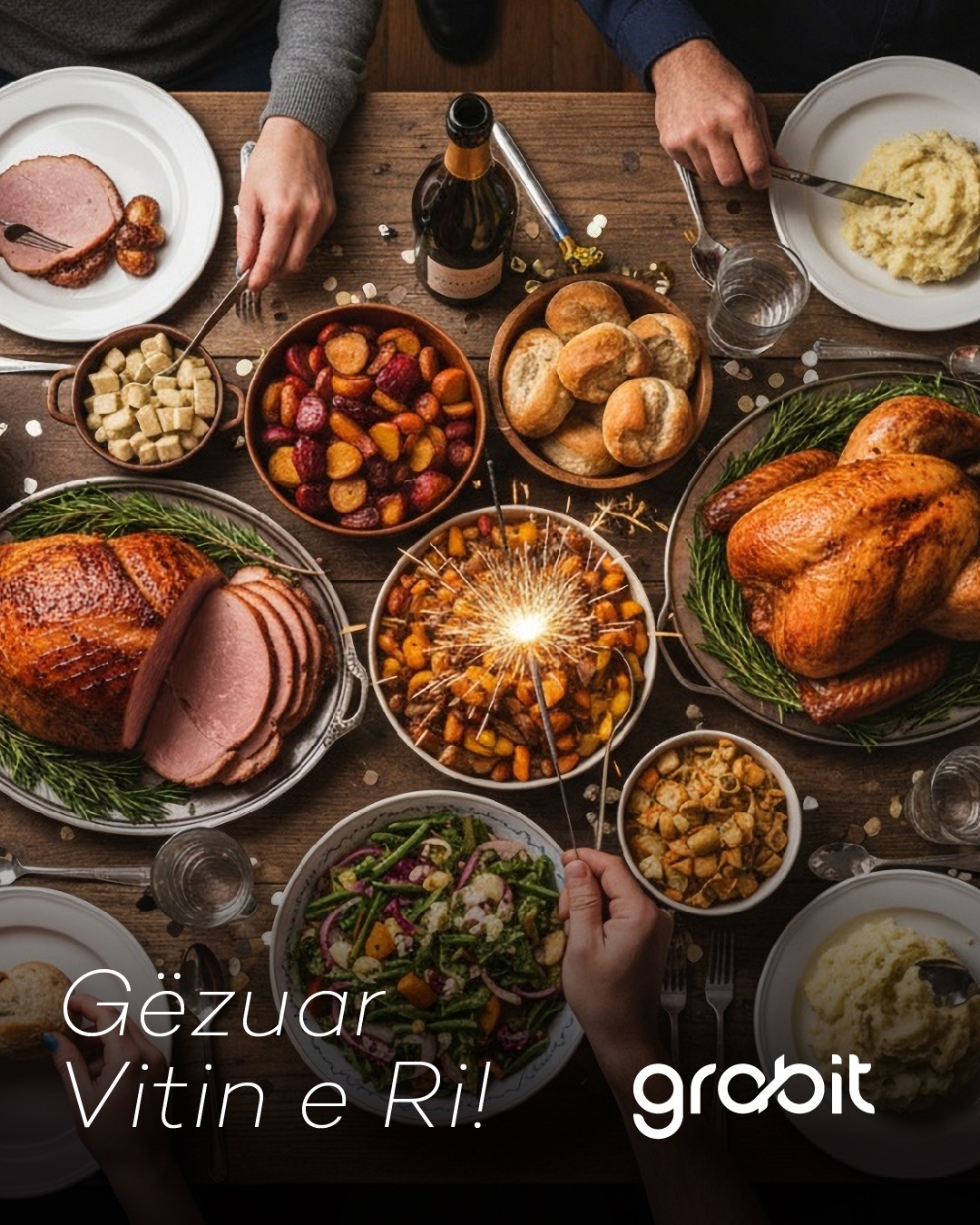 Grabit - Gëzuar 2026! 🥂 Ju urojmë shëndet, paqe dhe lumturi. 💚 # ...