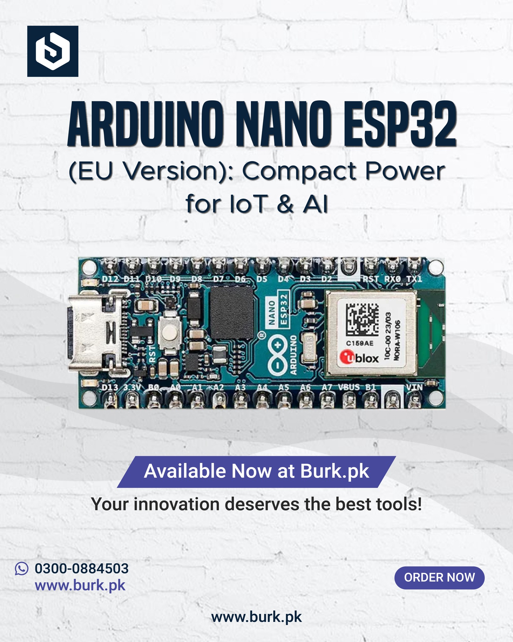 Burk - Smarter IoT Starts Small – Meet Arduino Nano ESP32 (EU Version ...