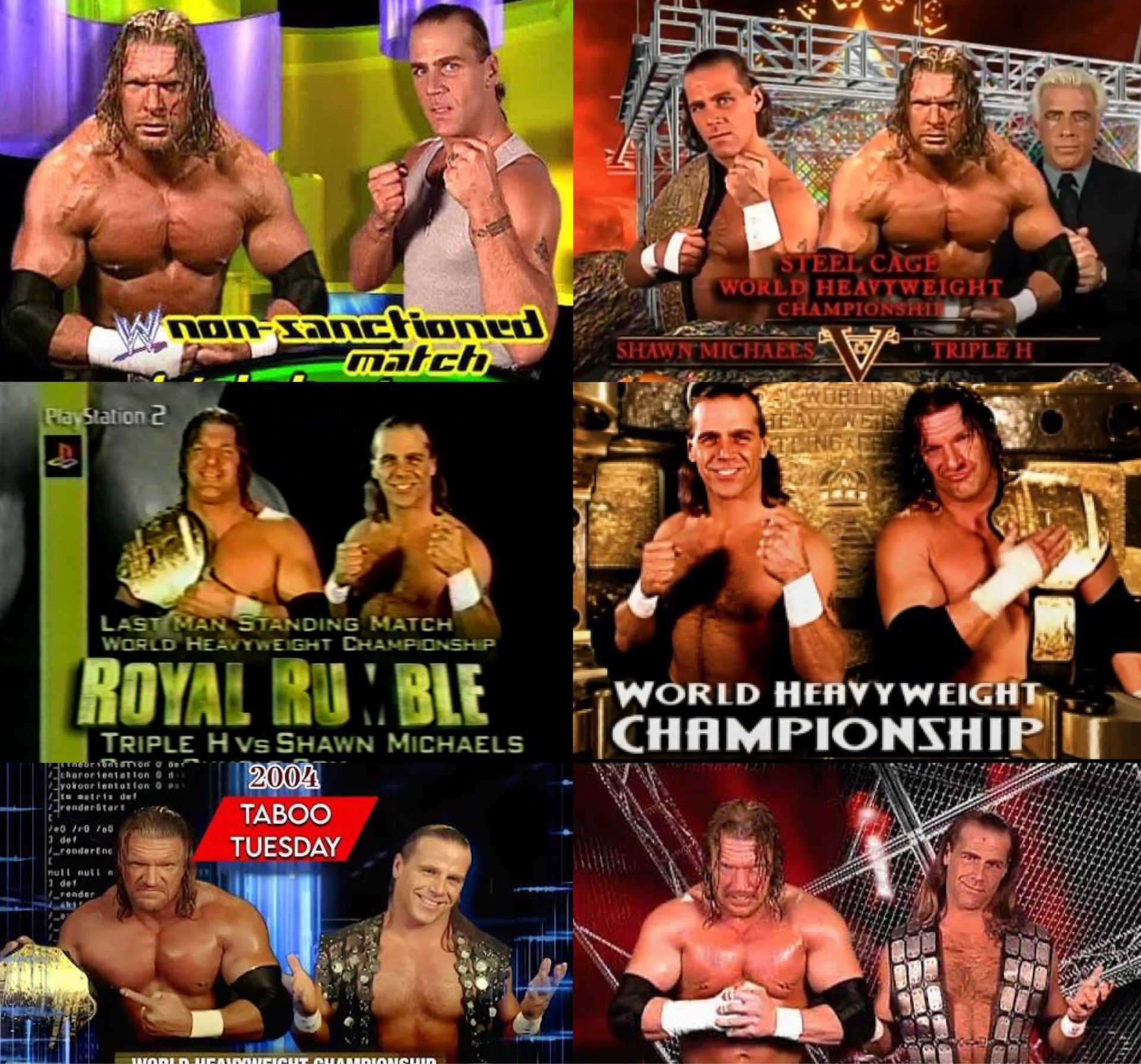 The Kliq (Triple H, Kevin Nash, Shawn Michaels, the late Scott