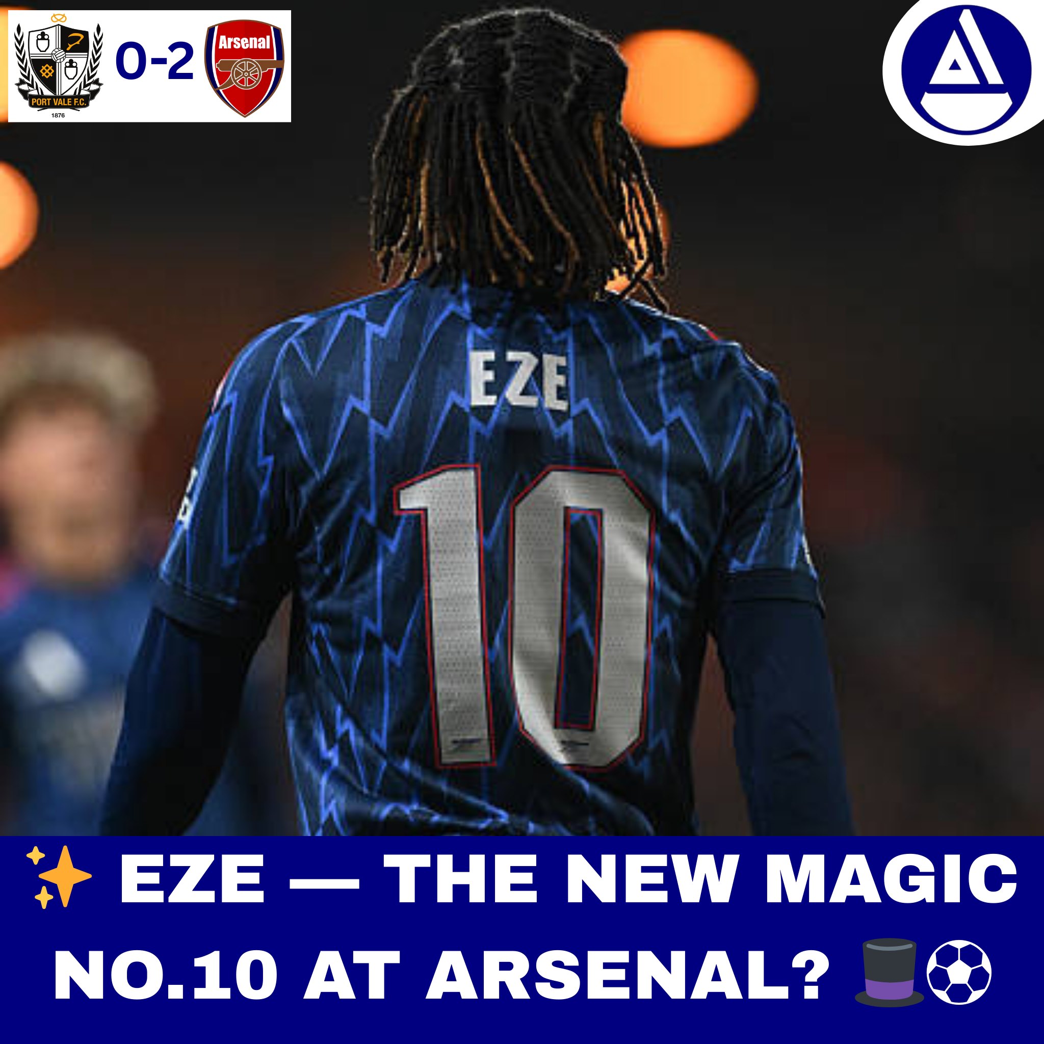 🔥 Eberechi Eze takes over Arsenal's famous number 10 shirt. Big