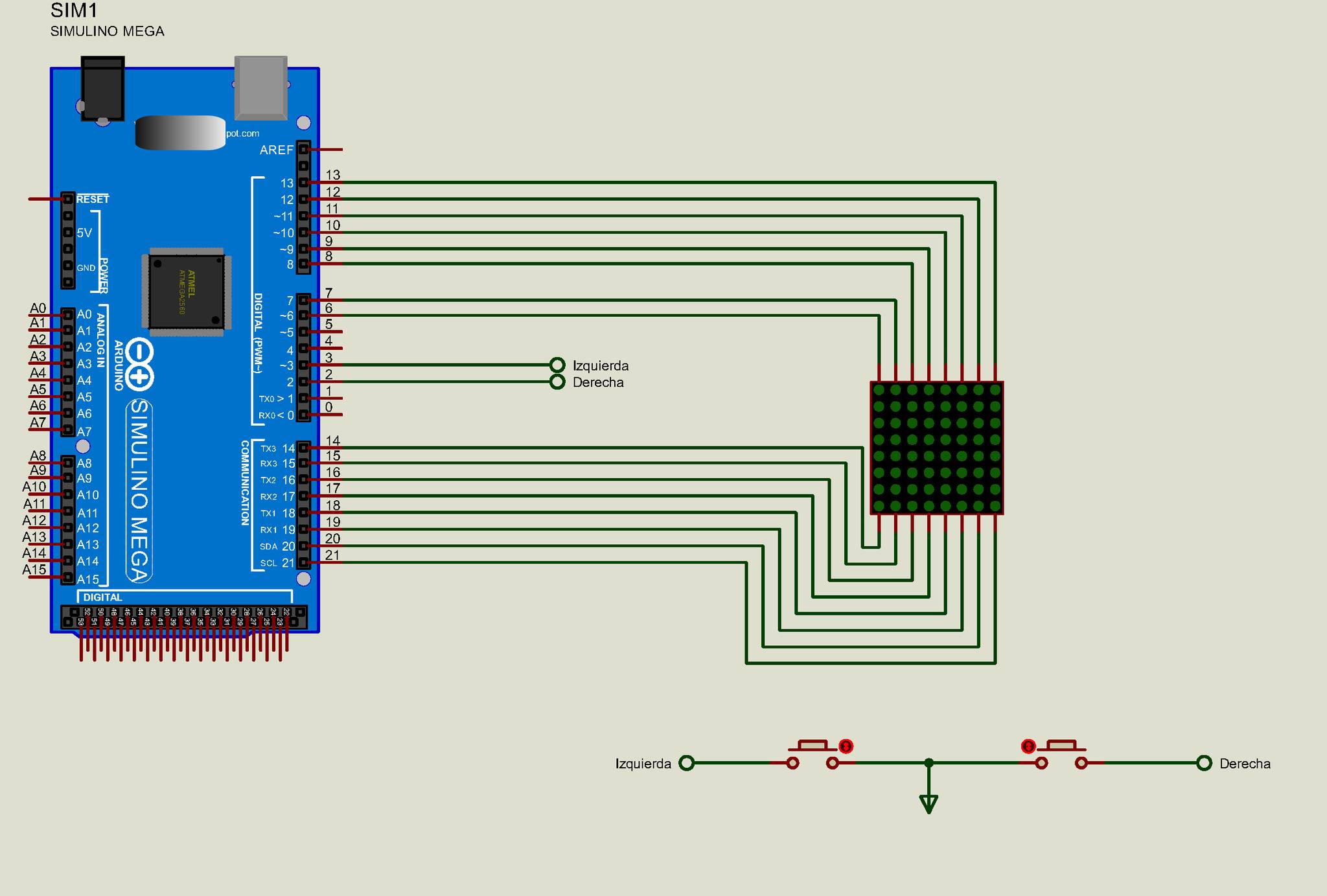 Grupo Arduino | Diagrama para simulación de juego con arduino mega ...