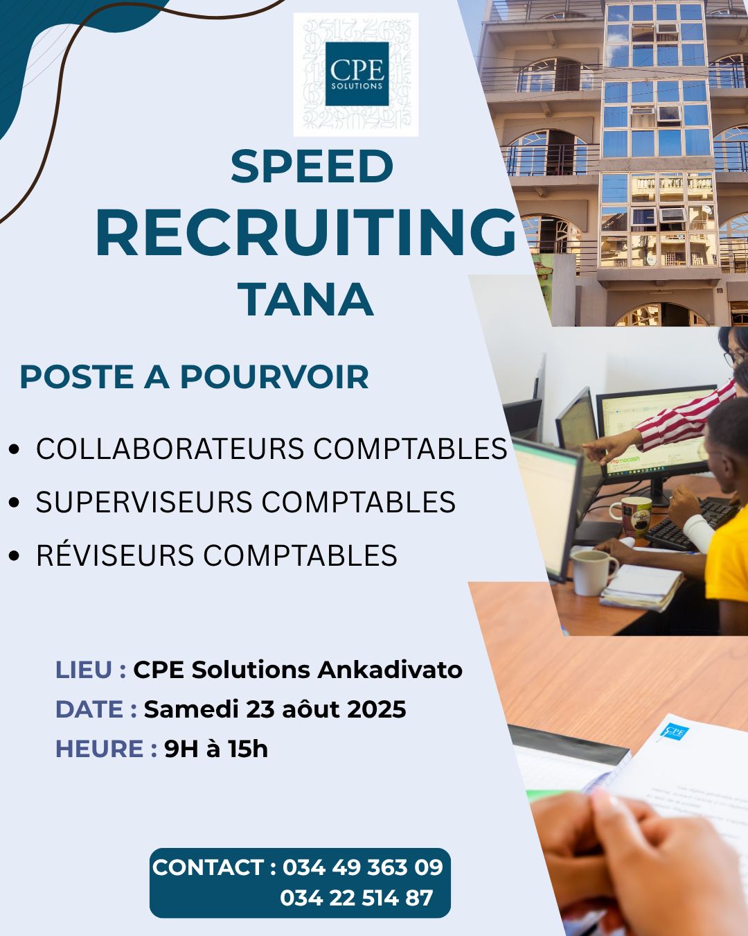 CPE - 🚀 SPEED RECRUITING – 23 AOÛT 2025 🚀 Vous cherchez un nouveau défi ...