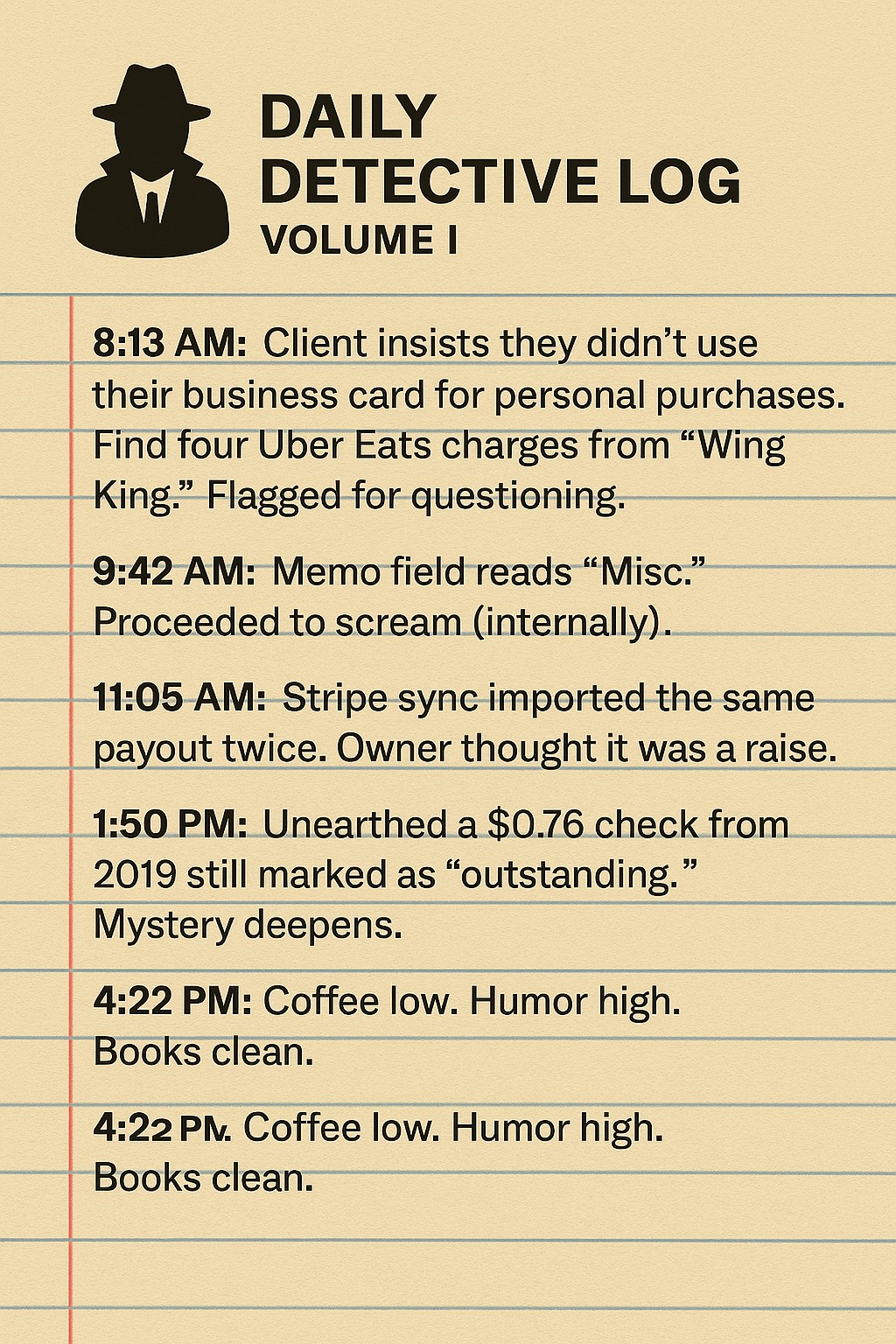 📓 Detective Log #1 (Daily Case... - Declutter Your Books | Facebook