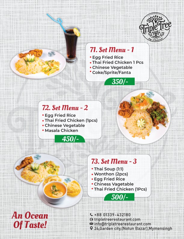Triple Tree cafe & Restaurant | Mymensingh