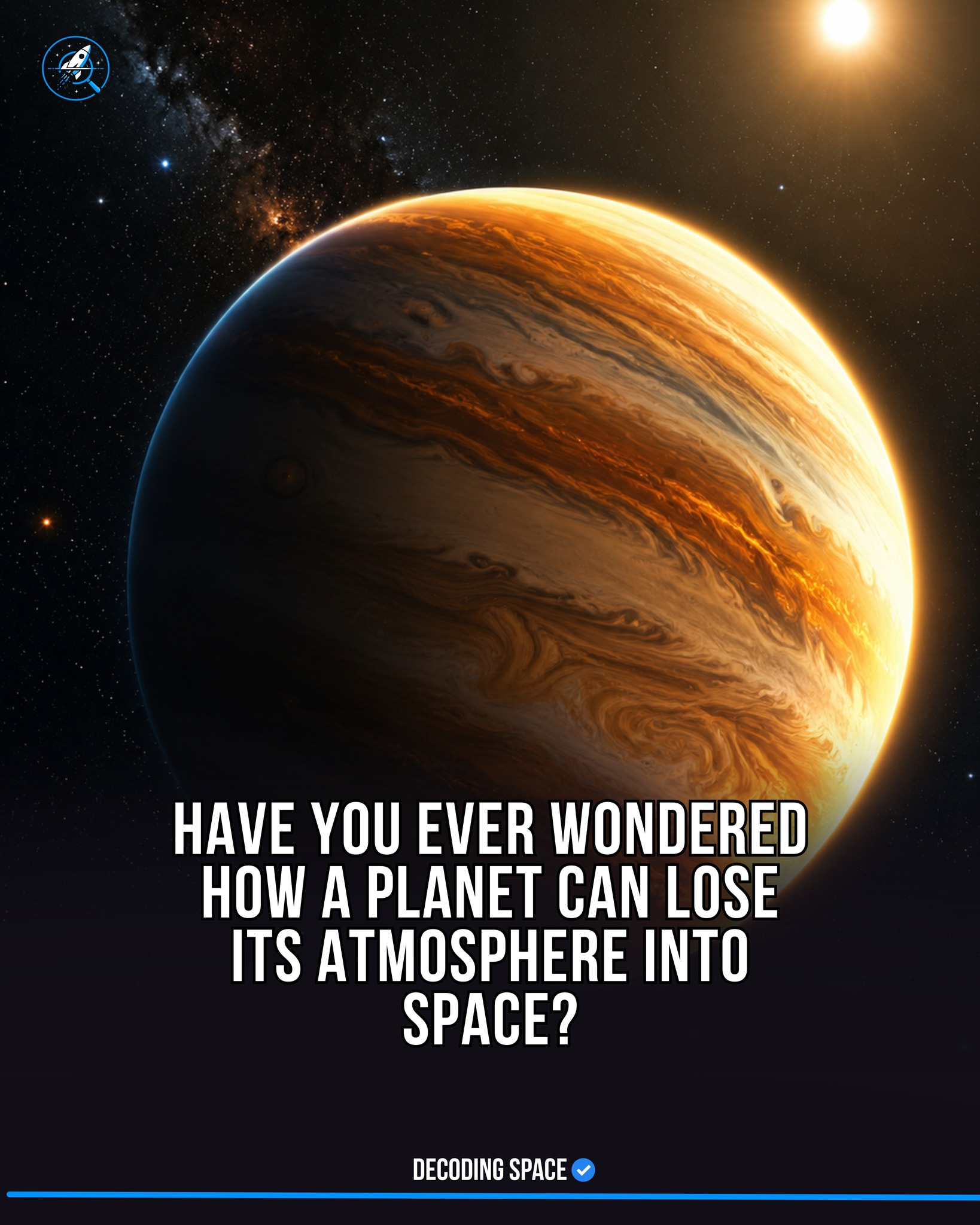 A planet is literally shedding its atmosphere like a comet
