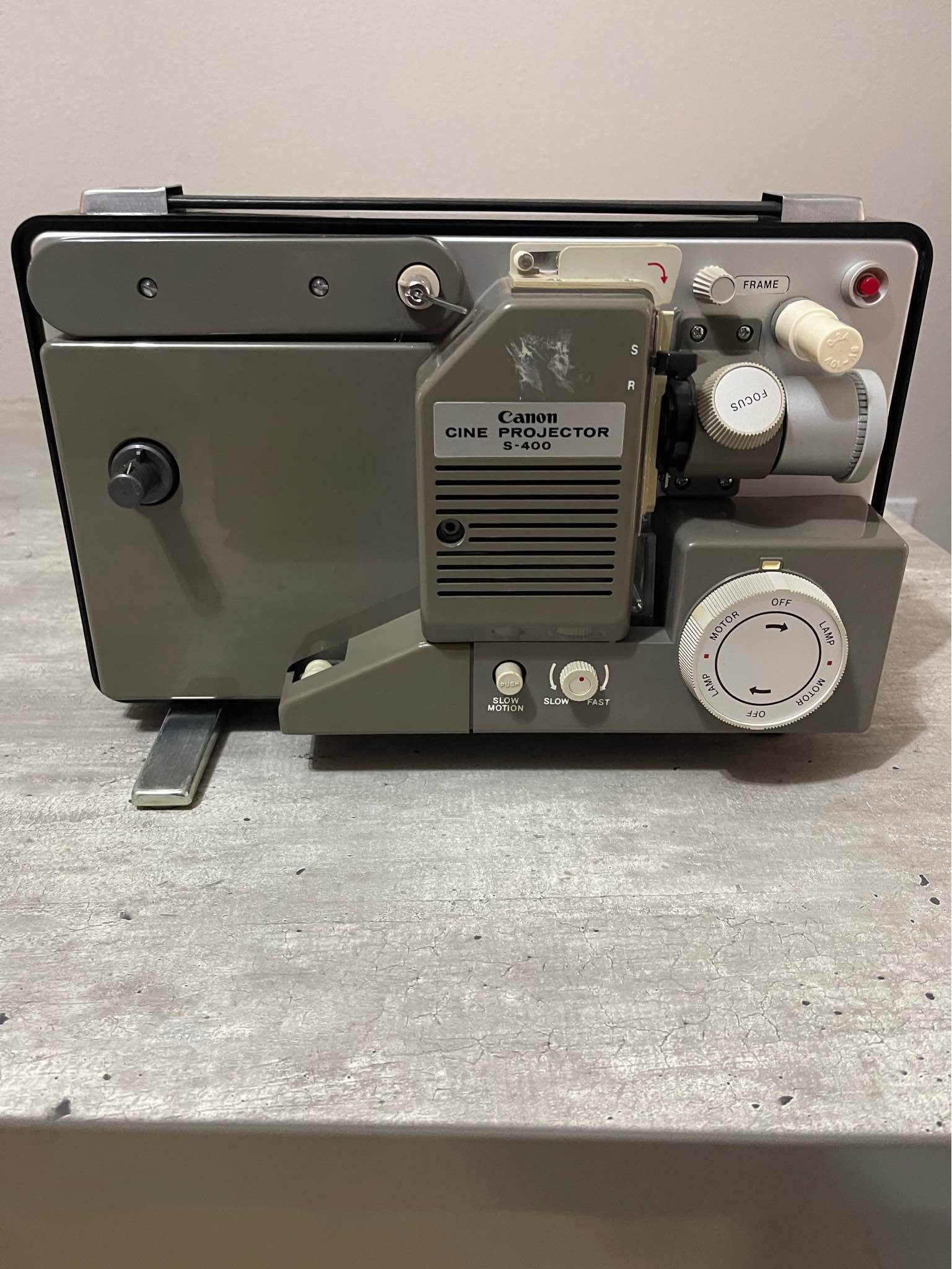 Vintage CANON S-400 Cine Projector, released in 1965, made in