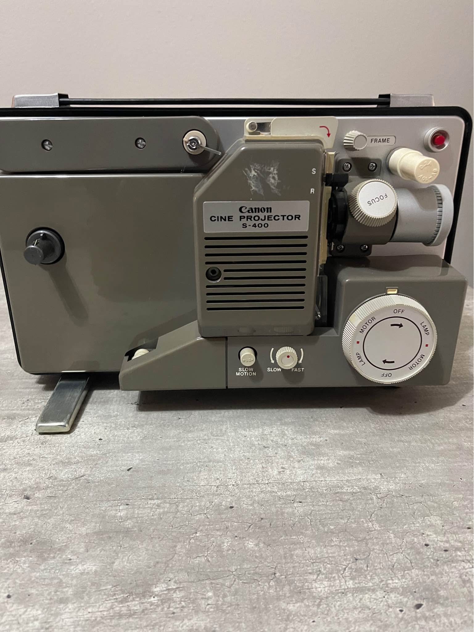 Vintage CANON S-400 Cine Projector, released in 1965, made in