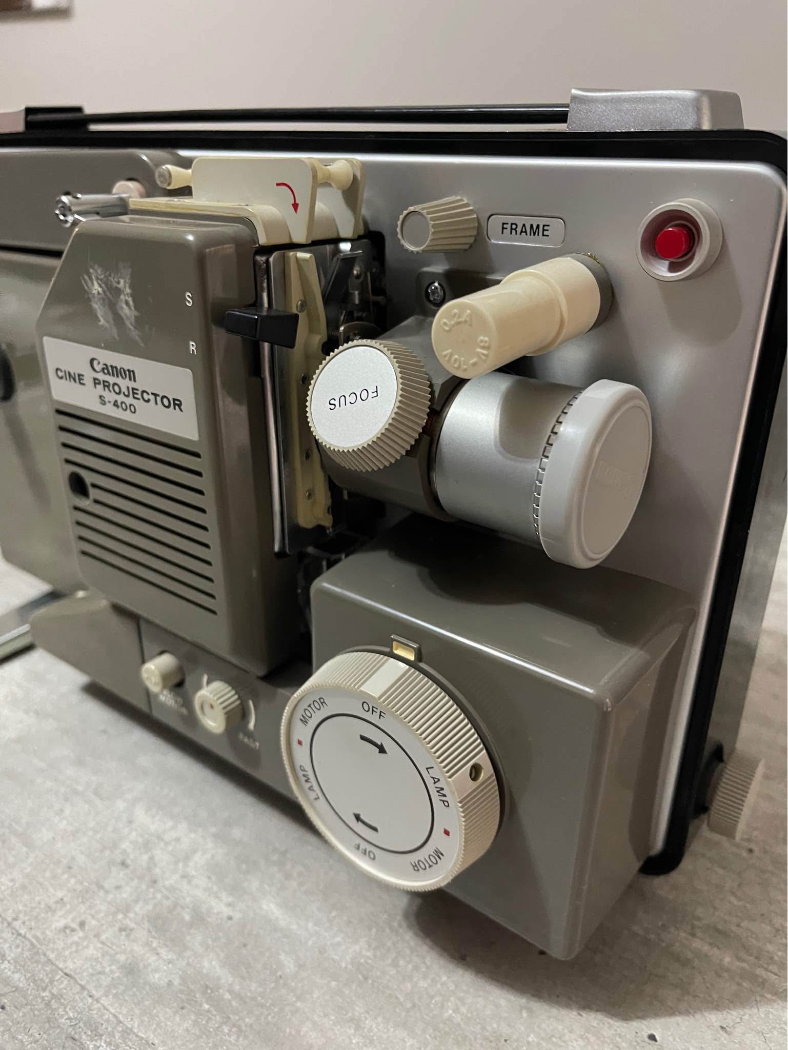 Vintage CANON S-400 Cine Projector, released in 1965, made in