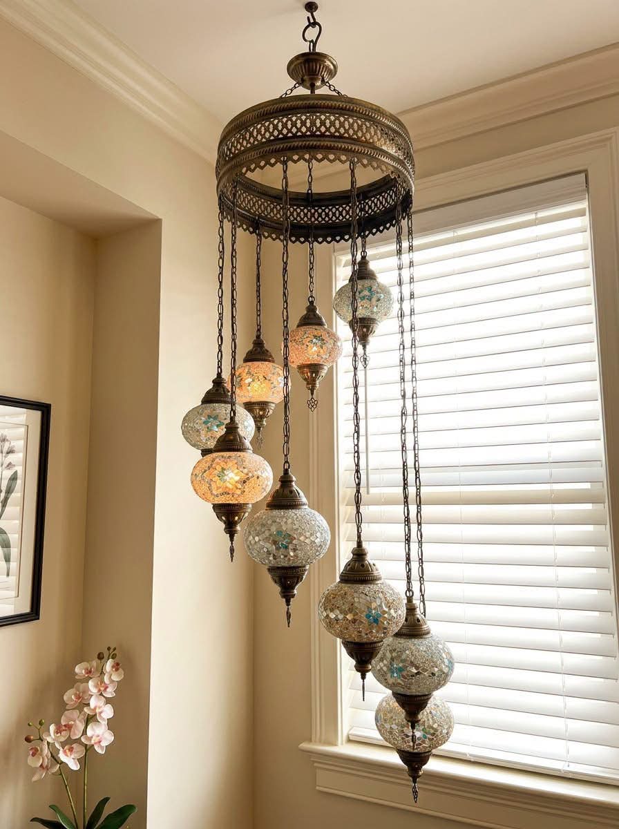 $15 Moroccan chandelier at Goodwill