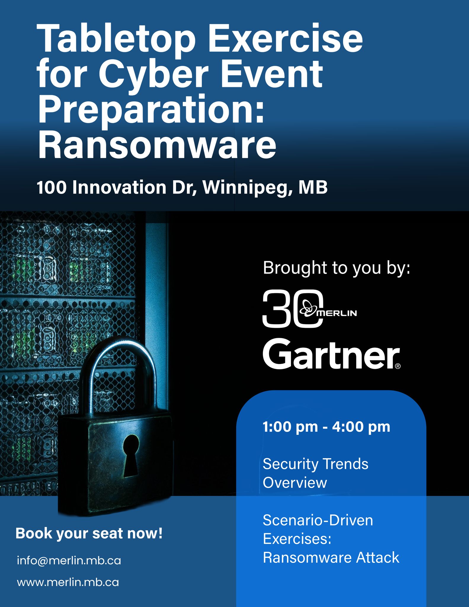 Manitoba - We’re partnering with Gartner to host a Tabletop Exercise ...
