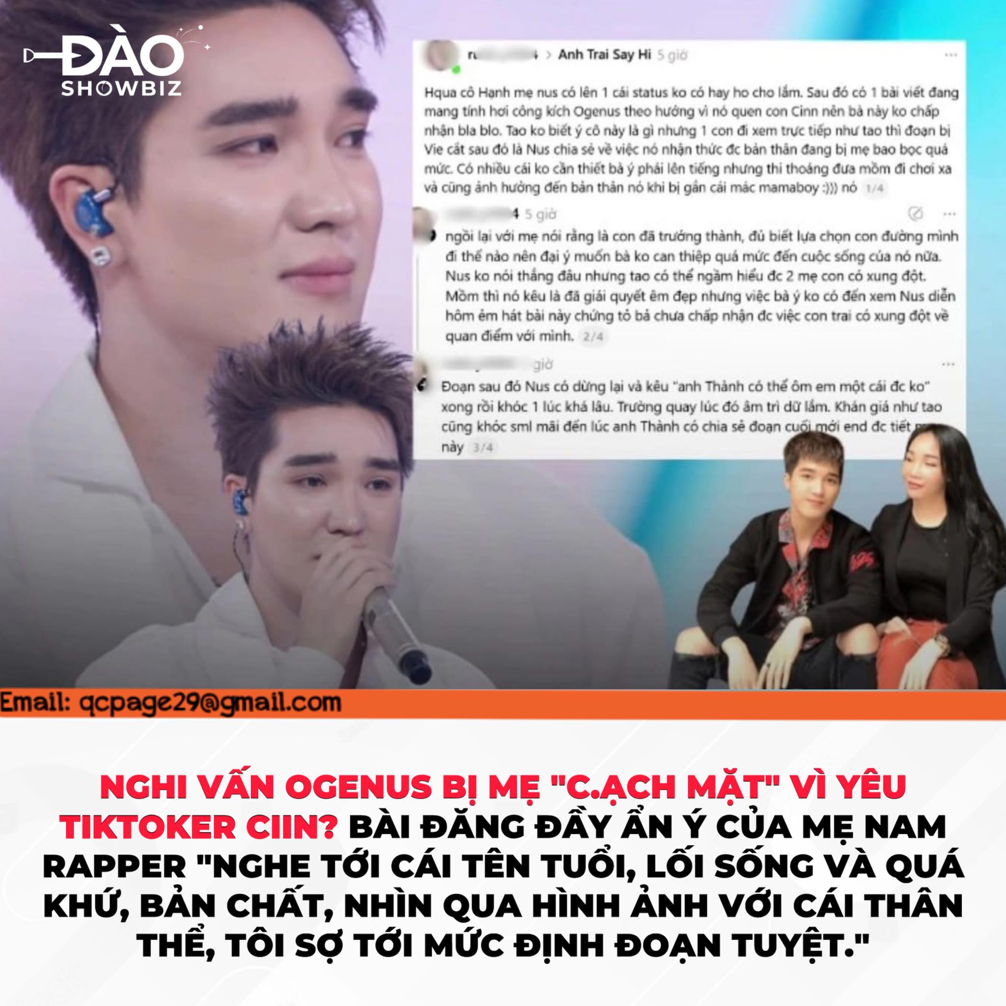 Đào - FAN NGHI VẤN OGENUS BỊ MẸ 