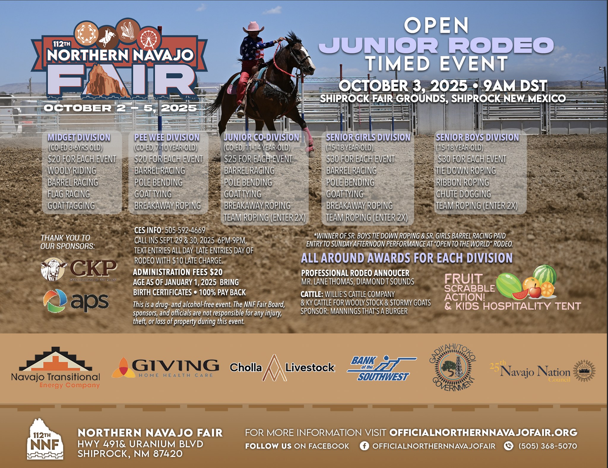 Northern - 🐎 JUNIOR RODEO AT THE 112TH NORTHERN NAVAJO FAIR! 🤠 Calling ...