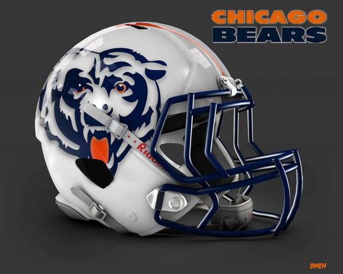big bear football helmet Chicago BearsInflatable field designs Baylor Bears Sailor Bear Riddell