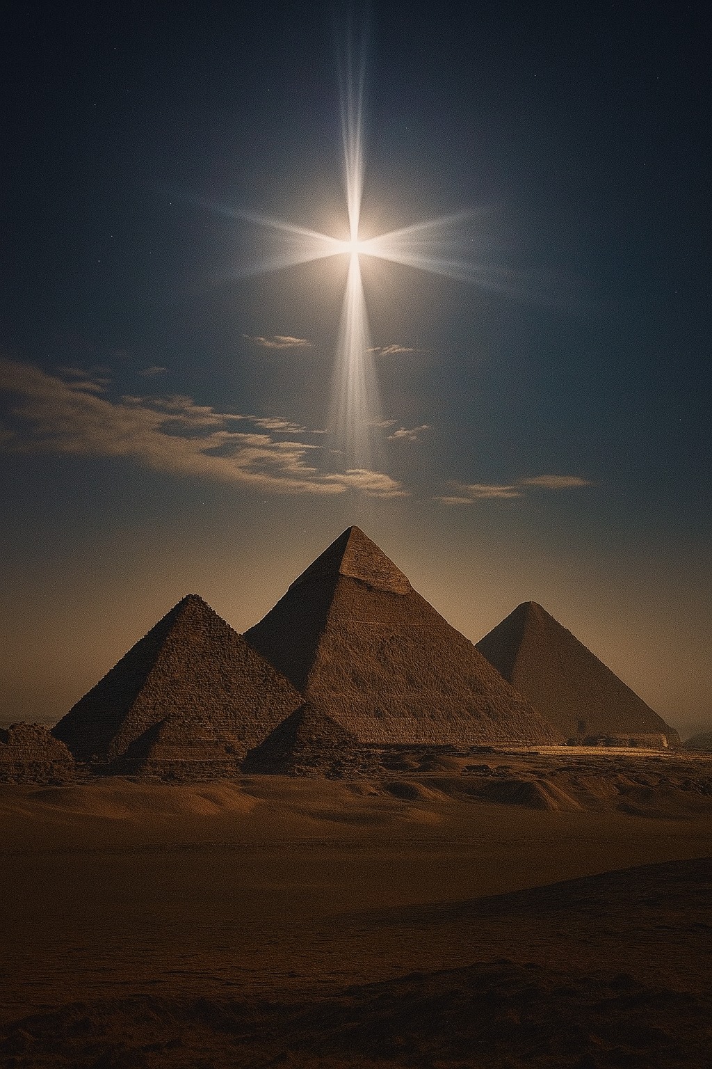Otherworld - This was seen last night over the Pyramids of Giza — Egypt ...
