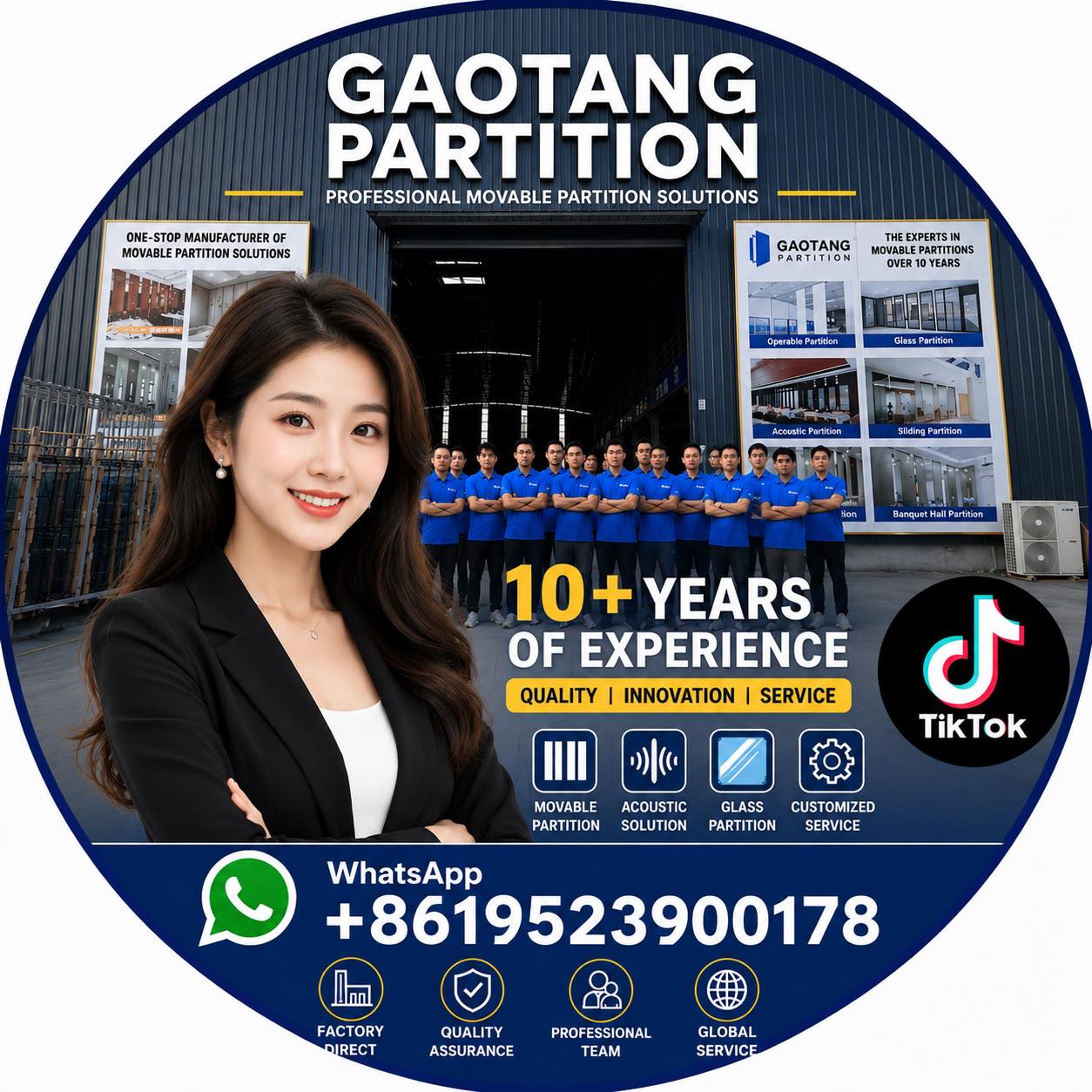 The Gaotang brand mobile partition walls can be customized with ...