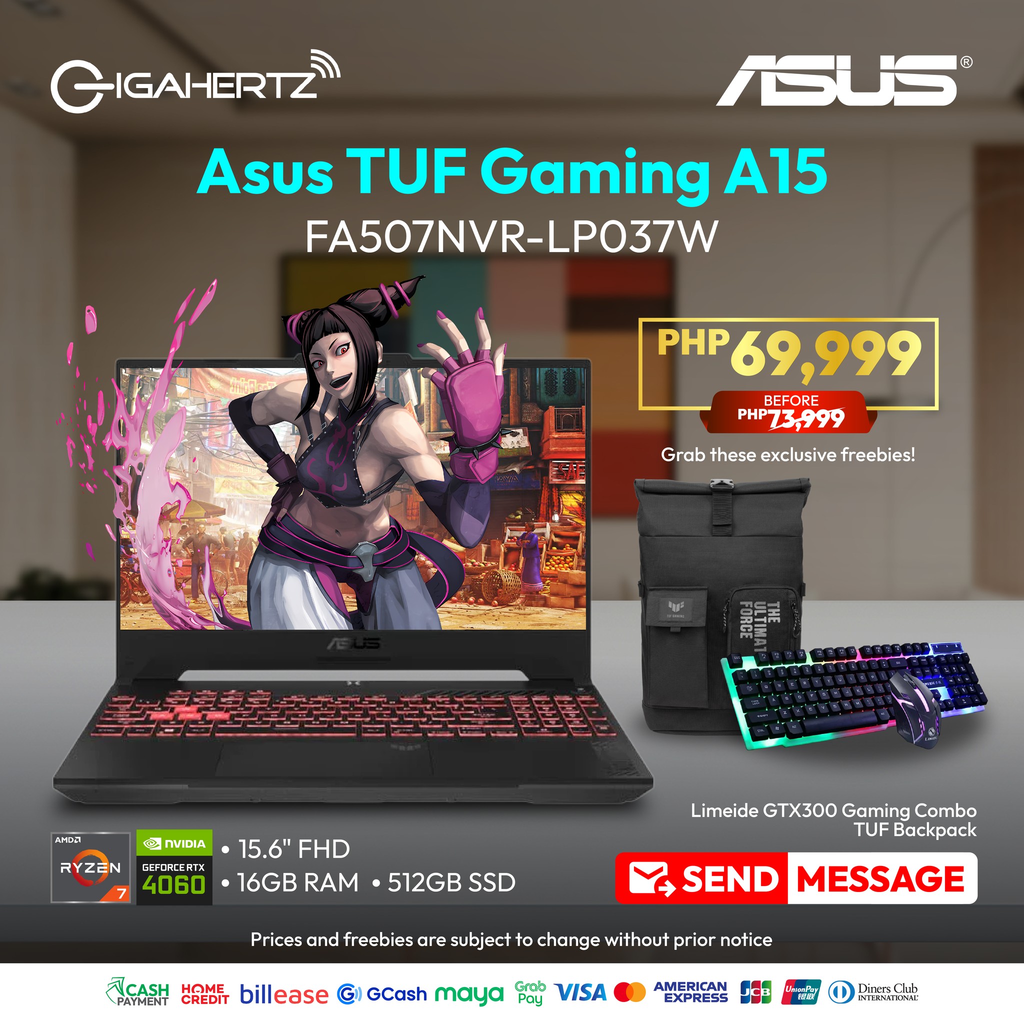 Asus - 🔥 Save up to ₱4,000 for a Gaming Laptop!🔥 Get the ASUS FA507NVR ...