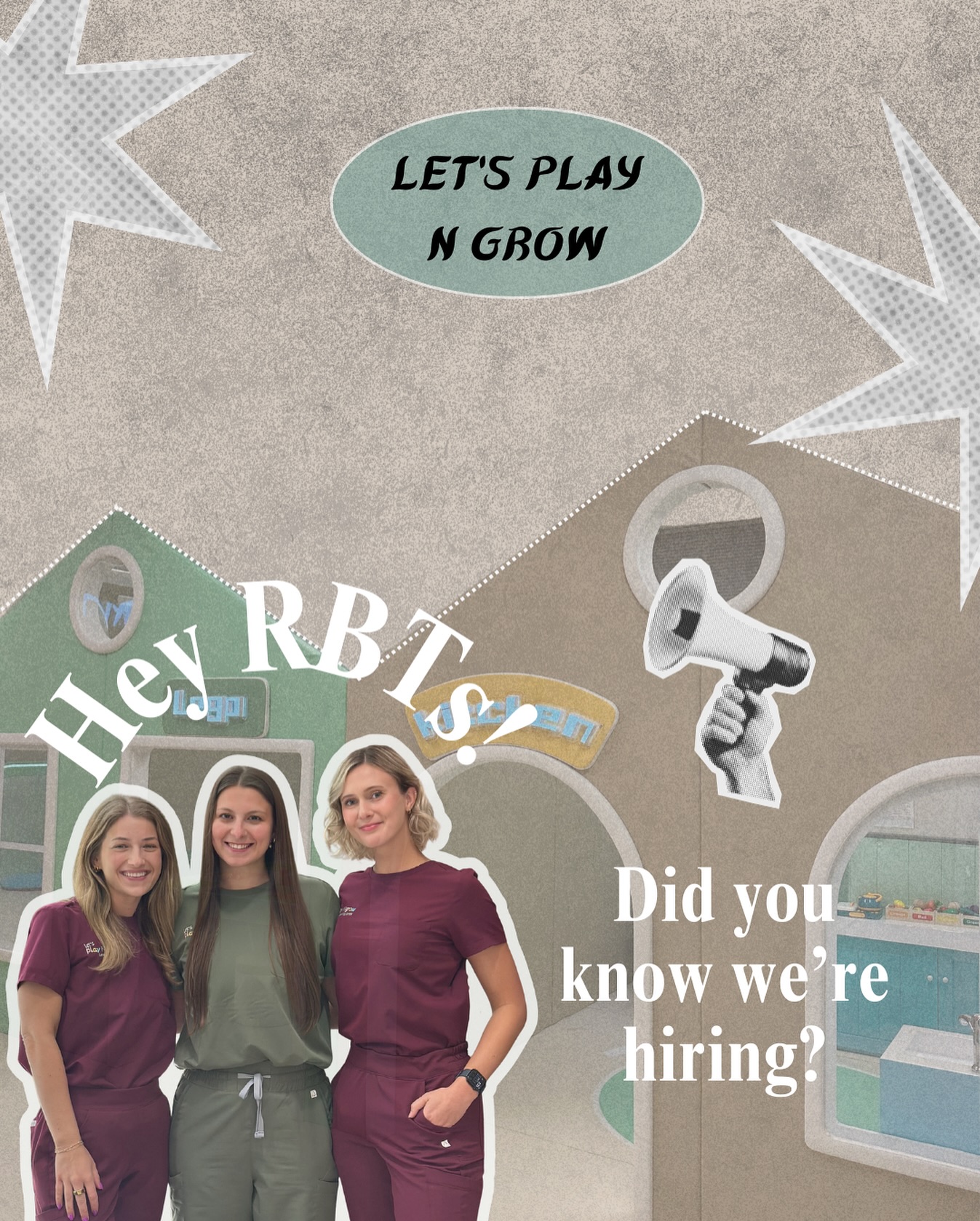 🌟 We’re Hiring RBTs! Come Play, Grow,... - Let's Play N Grow | Facebook