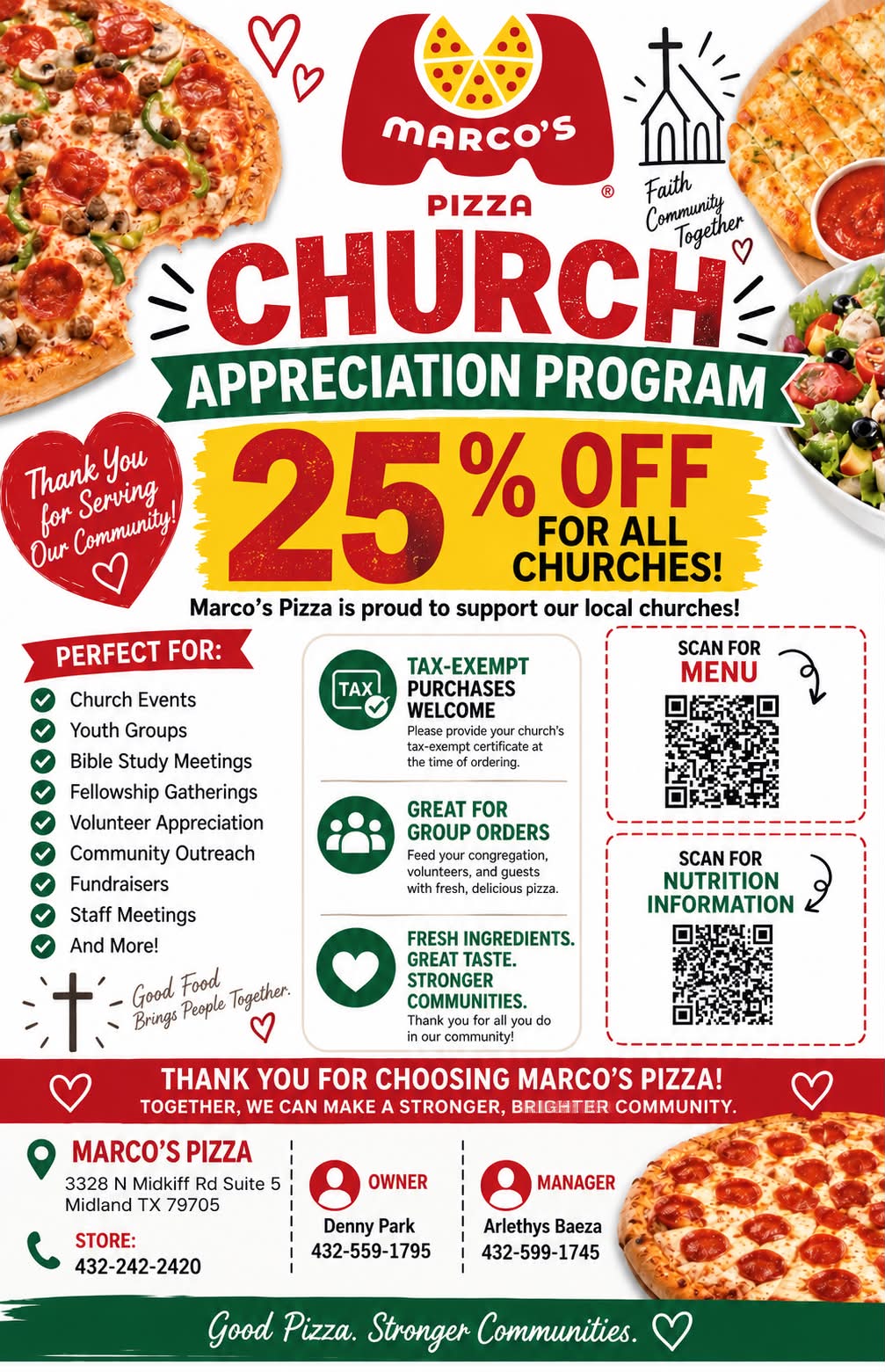 Marco's Pizza Midland | Midland TX