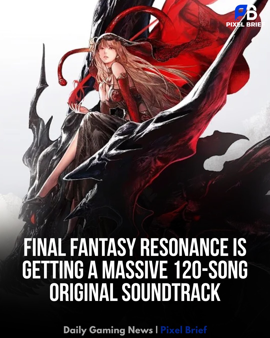 The title screen of Final Fantasy Resonance, featuring artwork
